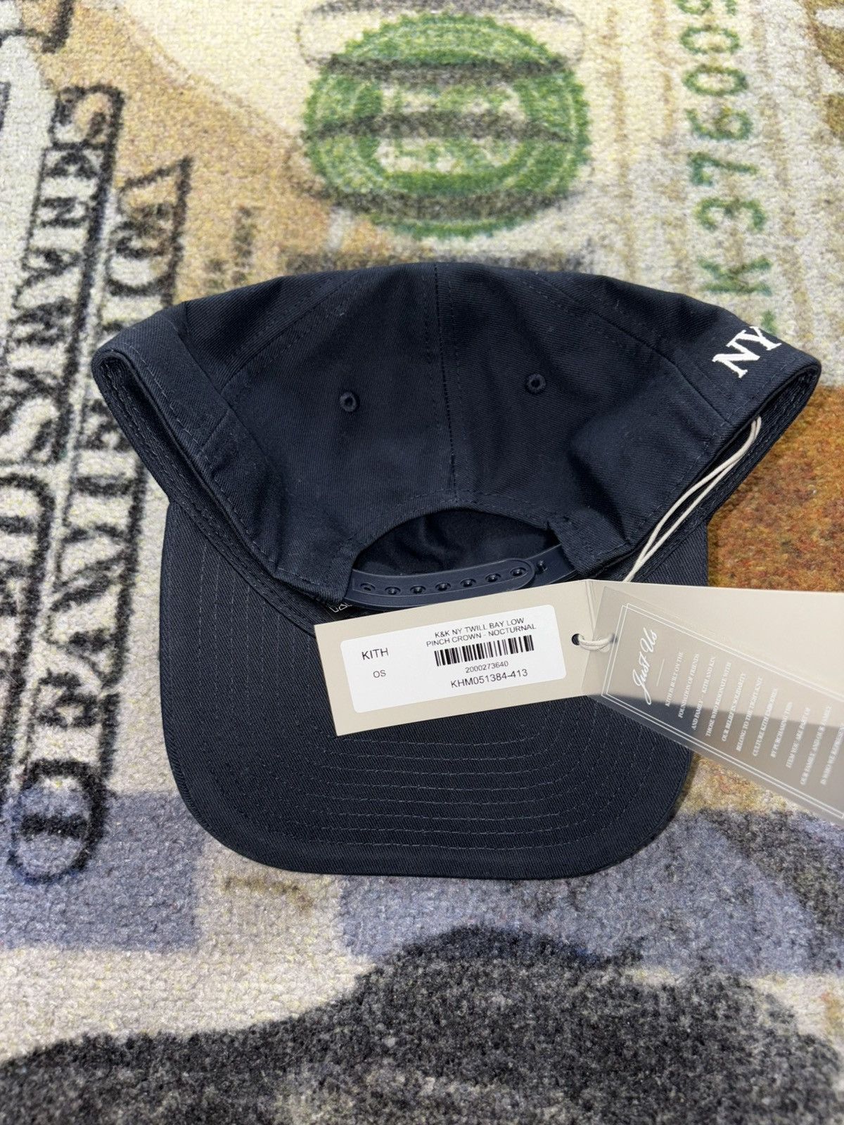 Kith Kith and Kin New York Twill Bay Low Pinch Crown Hat Size ONE SIZE - 3 Thumbnail