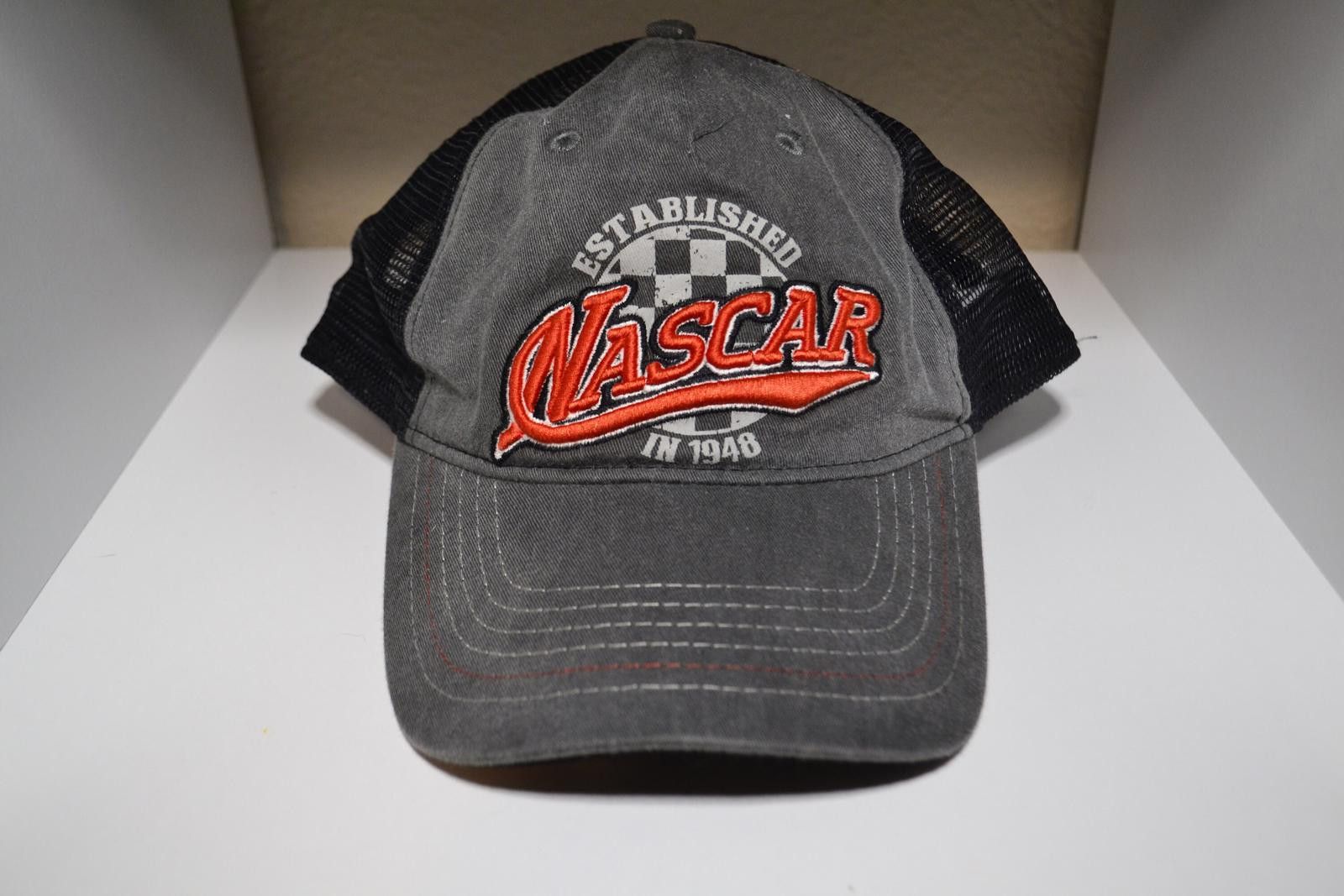 NASCAR NASCAR Vintage-Style Black and Gray Mesh Baseball Cap Size ONE SIZE - 1 Thumbnail