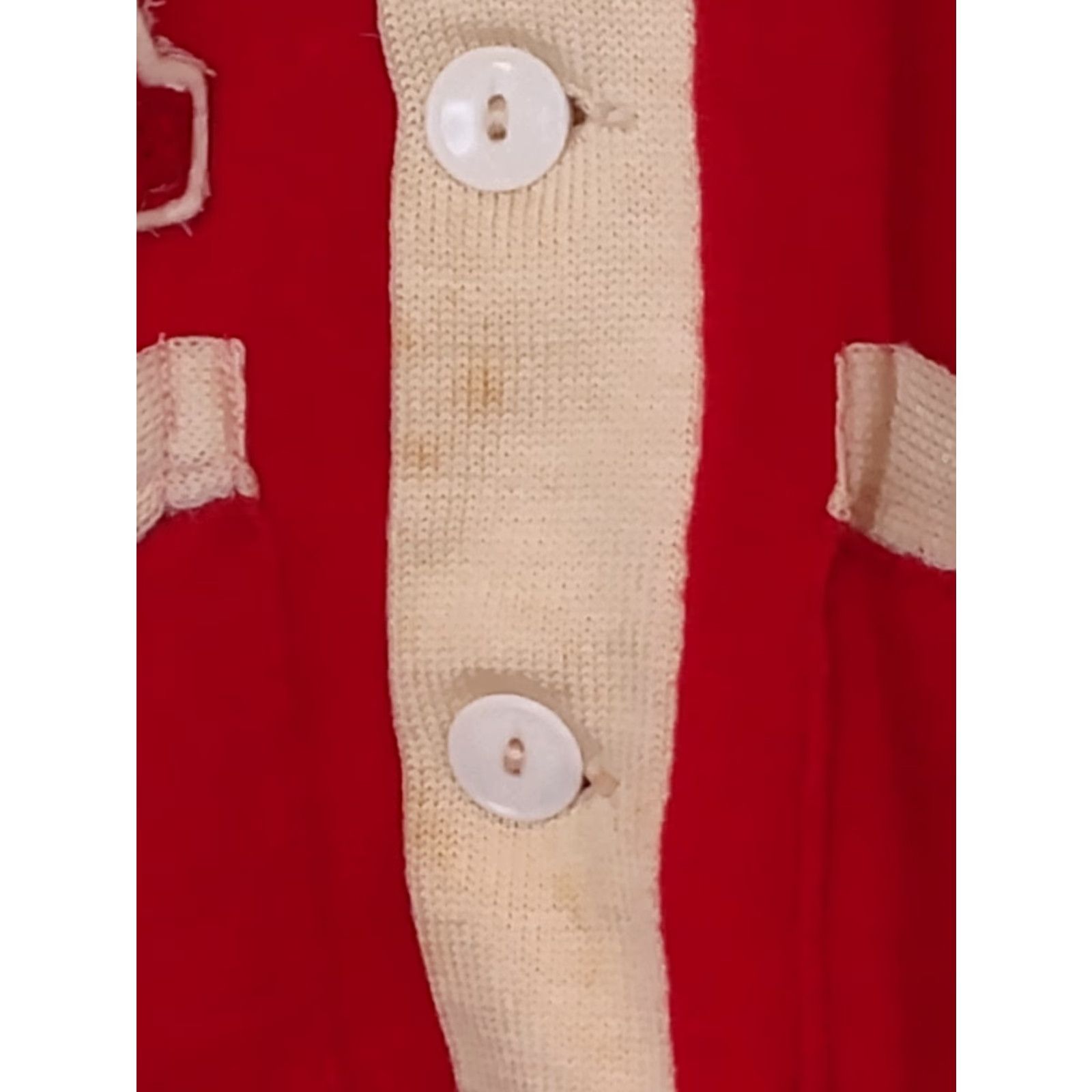 Vintage VINTAGE 40s 50s Varsity Letterman Cardigan Sweater PA Button Up Red Mens Small Size US S / EU 44-46 / 1 - 7 Thumbnail