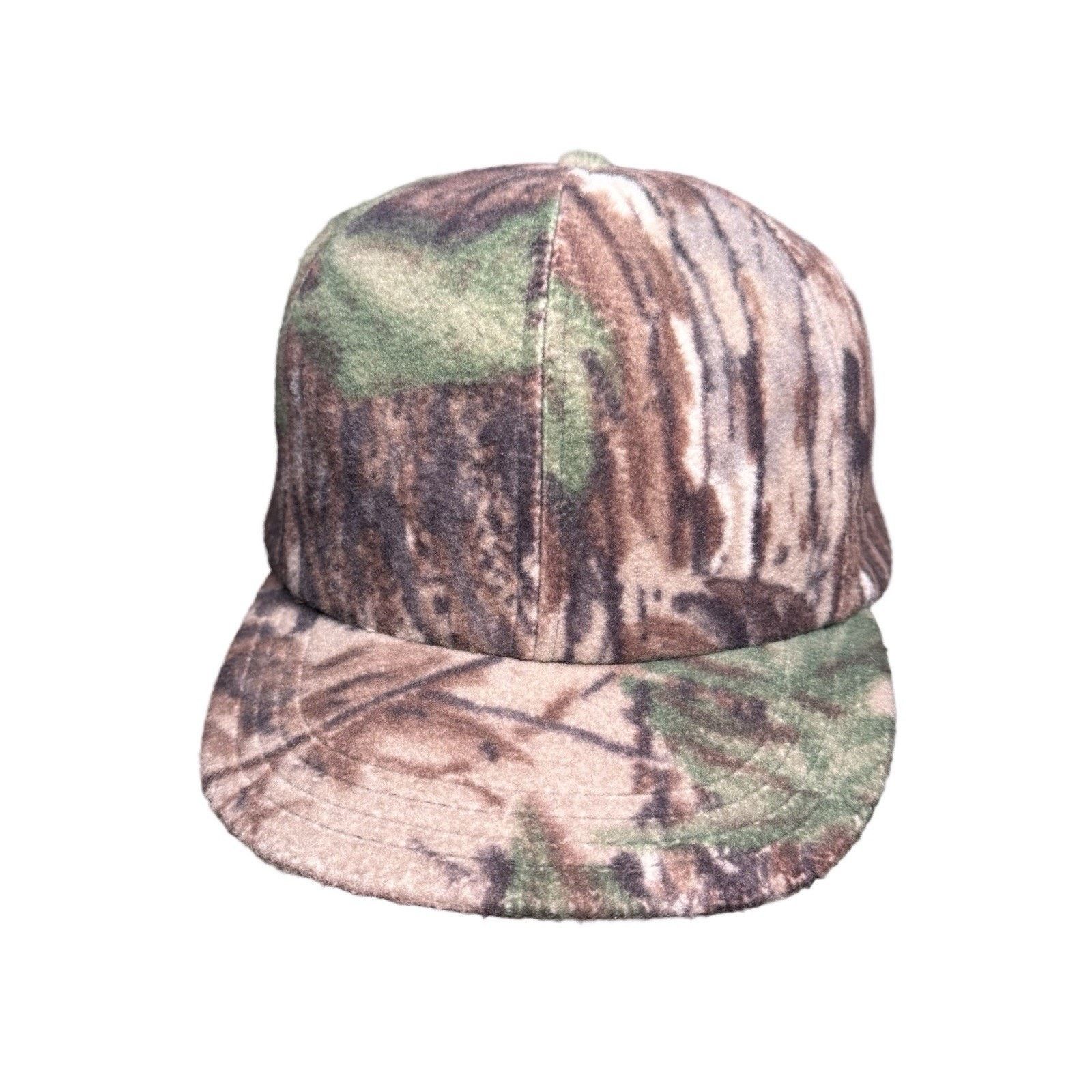 Realtree Vintage Realtree Fleece Hat Mens Size M Tre Bark Camo USA Size ONE SIZE - 2 Thumbnail
