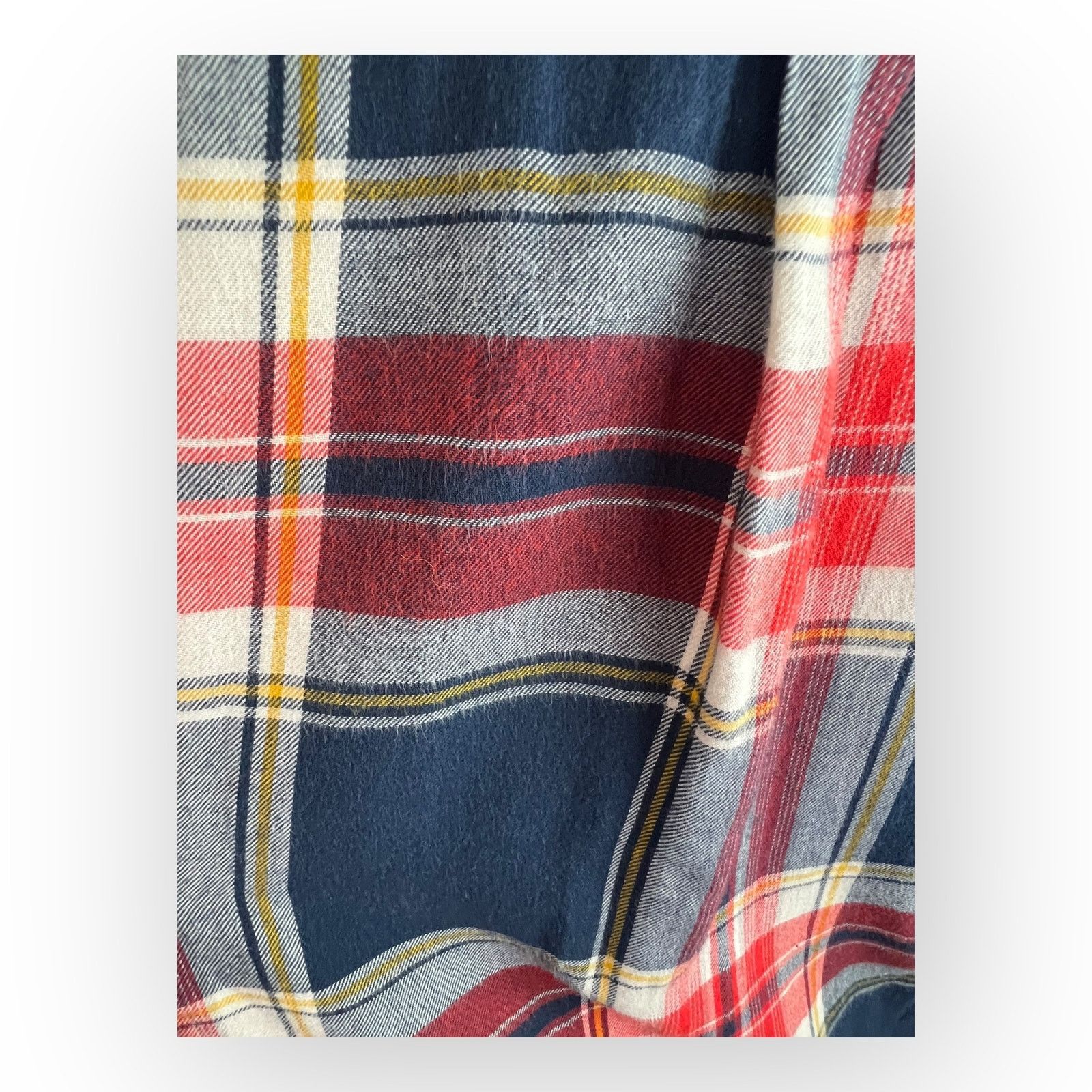 Mossimo Vintage Mossimo Supply Co. Red and Blue Flannel Shirt Medium Size M / US 6-8 / IT 42-44 - 9 Thumbnail