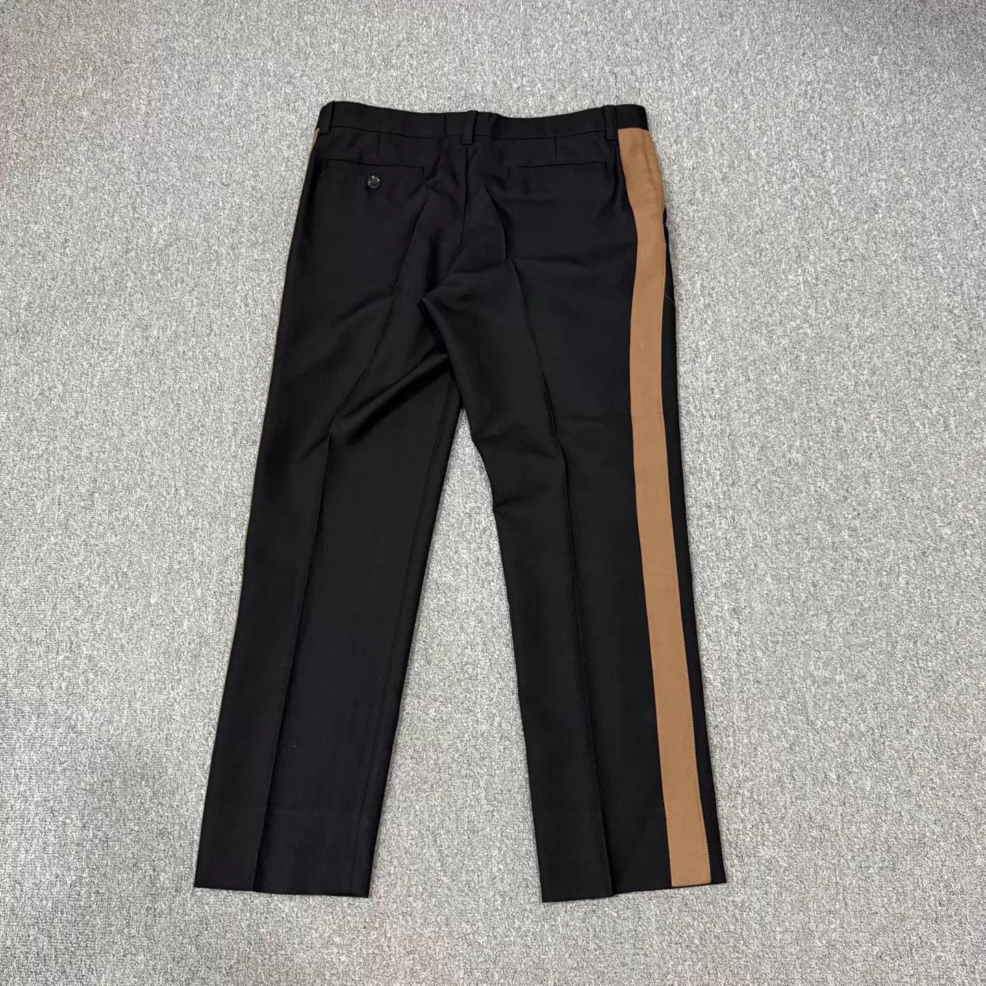 Burberry Burberry black brown colorblock wool pant 54 mint Size US 38 / EU 54 - 2 Thumbnail
