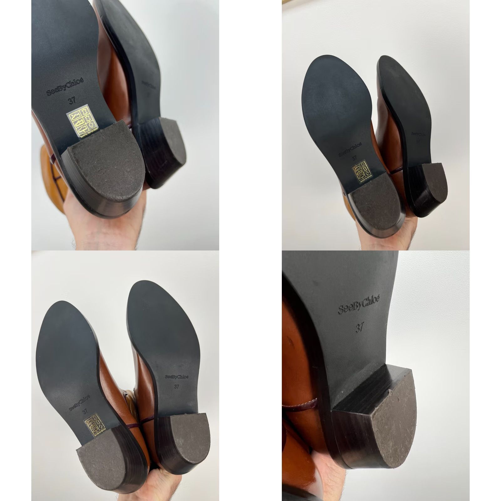 Vintage See By Chloé Brown Leather Boots Western Style Cowboy Size 37 - Boots, Western, Leather, See By Chloé Women, Brown Size US 4 / IT 34 - 10 Thumbnail