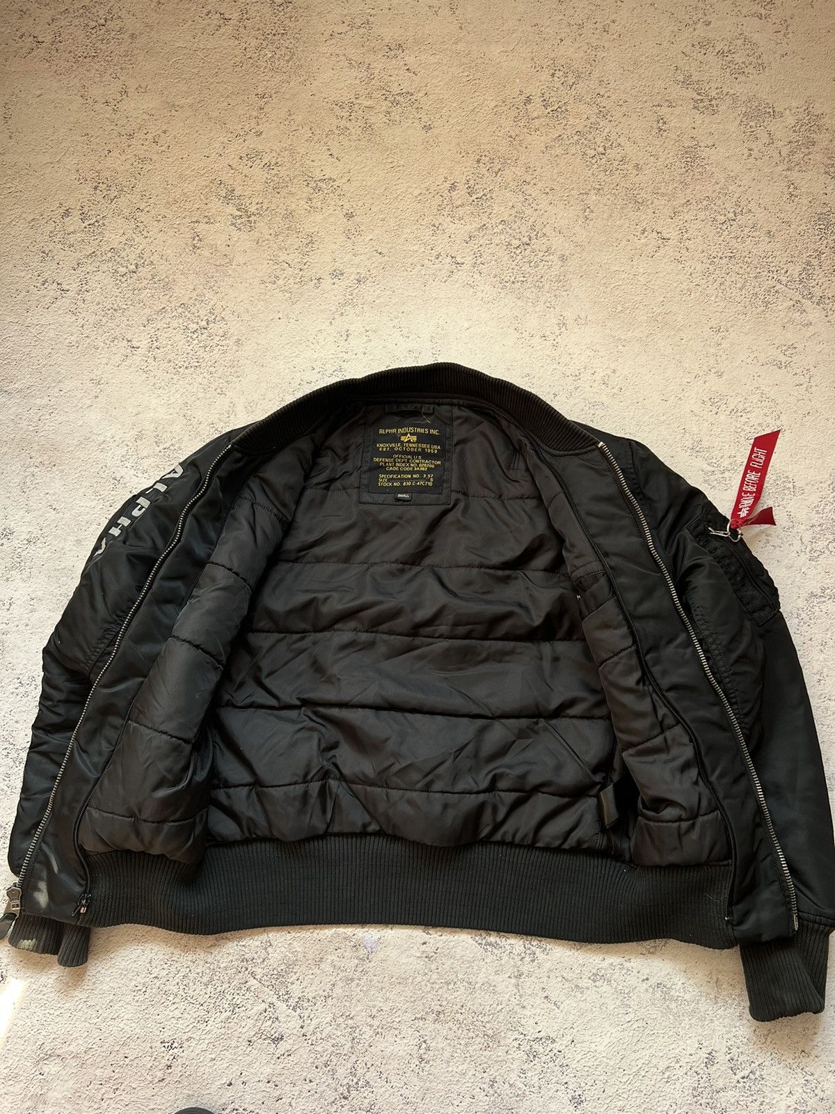 Alpha Industries × Vintage Alpha Industries MA-1 Bomber Jacket Size US S / EU 44-46 / 1 - 8 Thumbnail