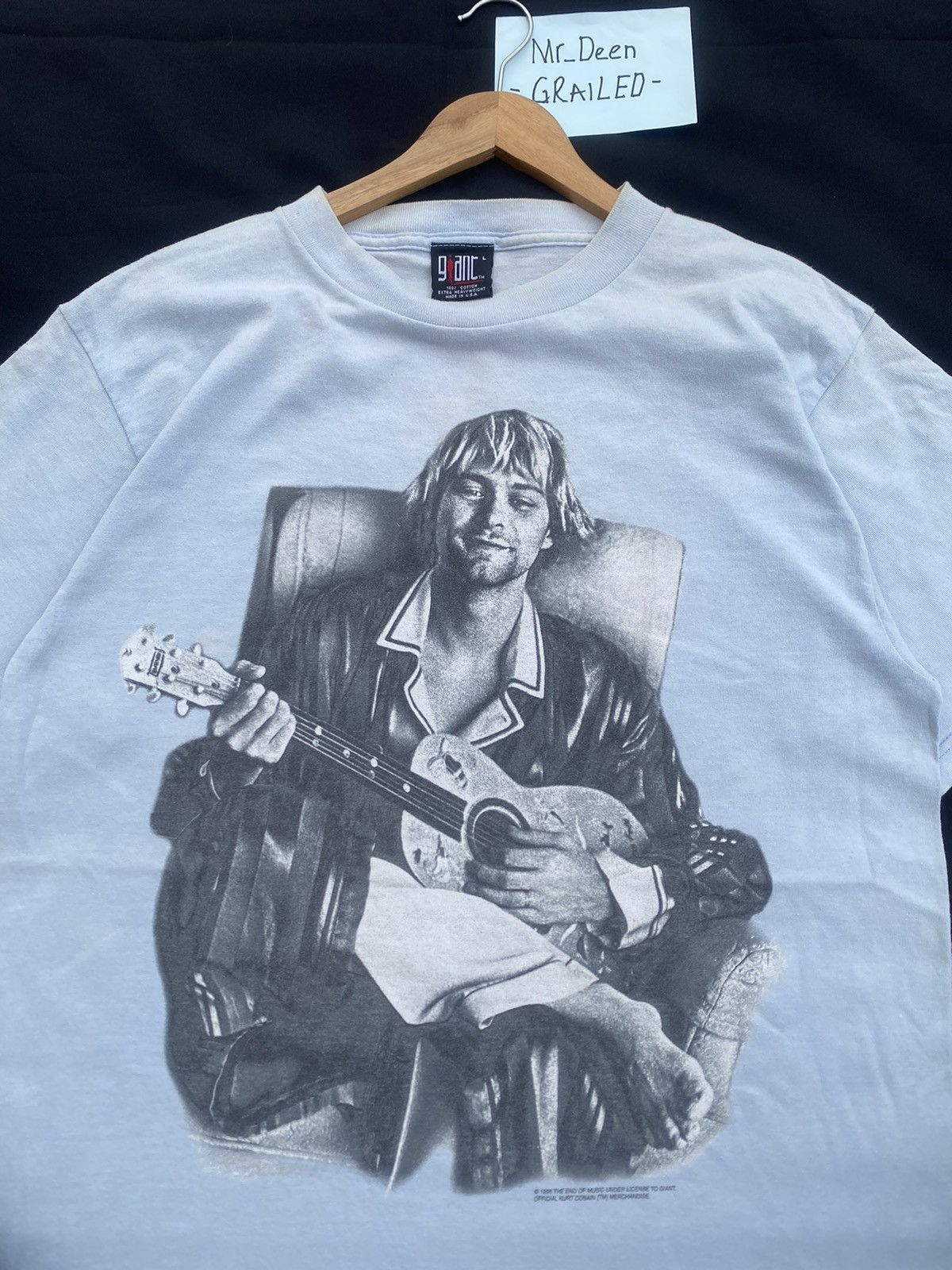 Band Tees Rare Vintage Kurt Cobain 1998 “The End of the Music” Tshirt Size US L / EU 52-54 / 3 - 20 Thumbnail