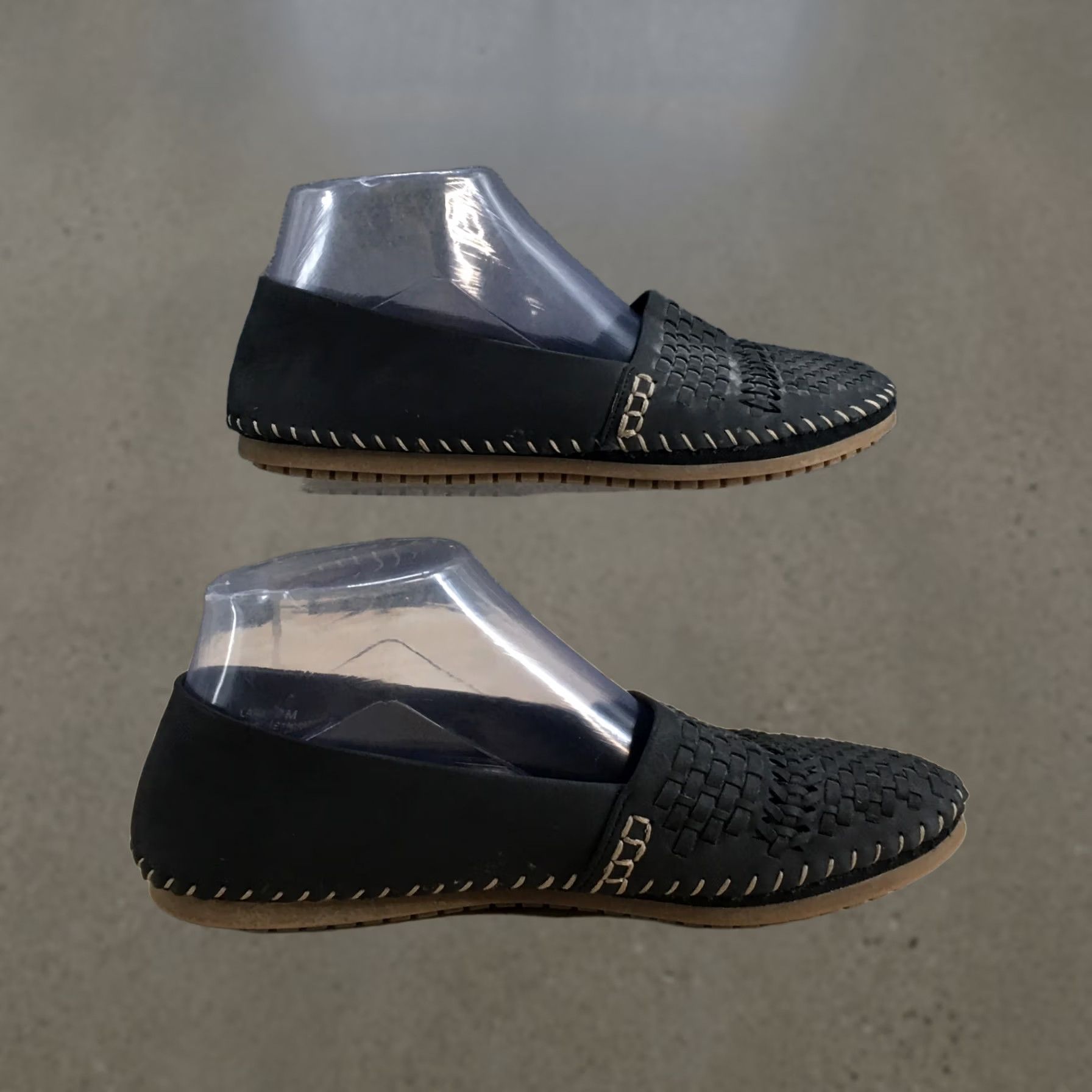 Vintage Kelly & Katie Loafer Womens 7M Black Lana Woven Round Toe Slip On Casual Flats Size US 7 / IT 37 - 1 Thumbnail