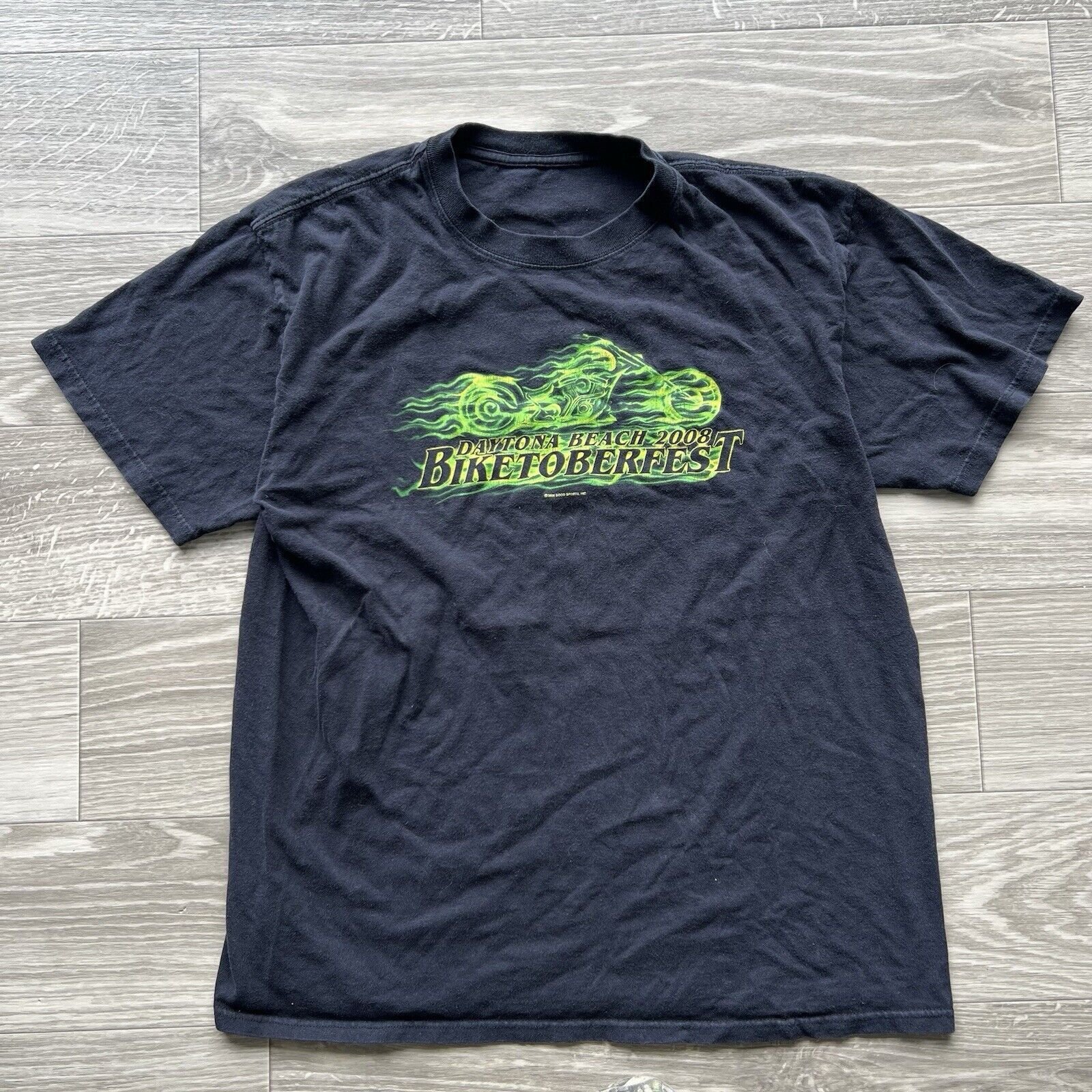 All Sport Vintage Y2k Daytona Beach 2008 Biketoberfest Large T-Shirt Size US L / EU 52-54 / 3 - 3 Thumbnail