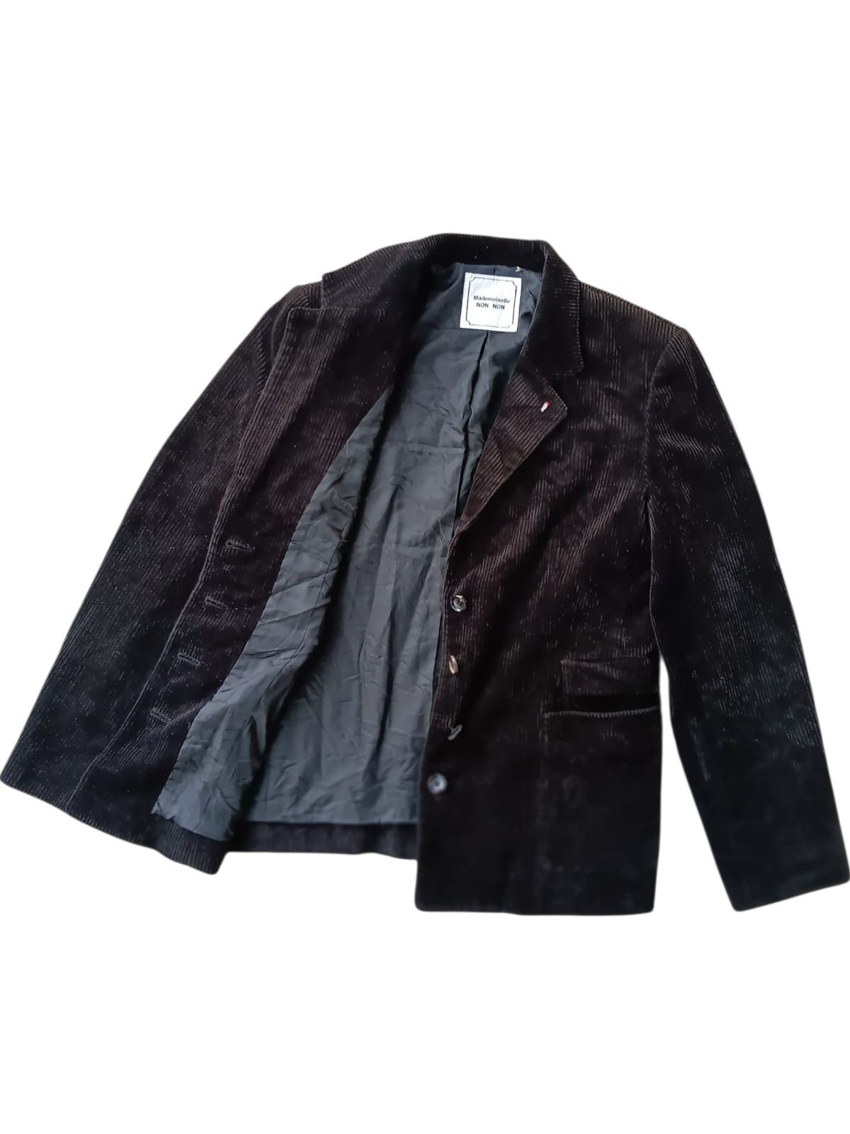 Mademoiselle Non Non Rare mademoiselle non non corduroy black blazer jacket Size US S / EU 44-46 / 1 - 5 Thumbnail