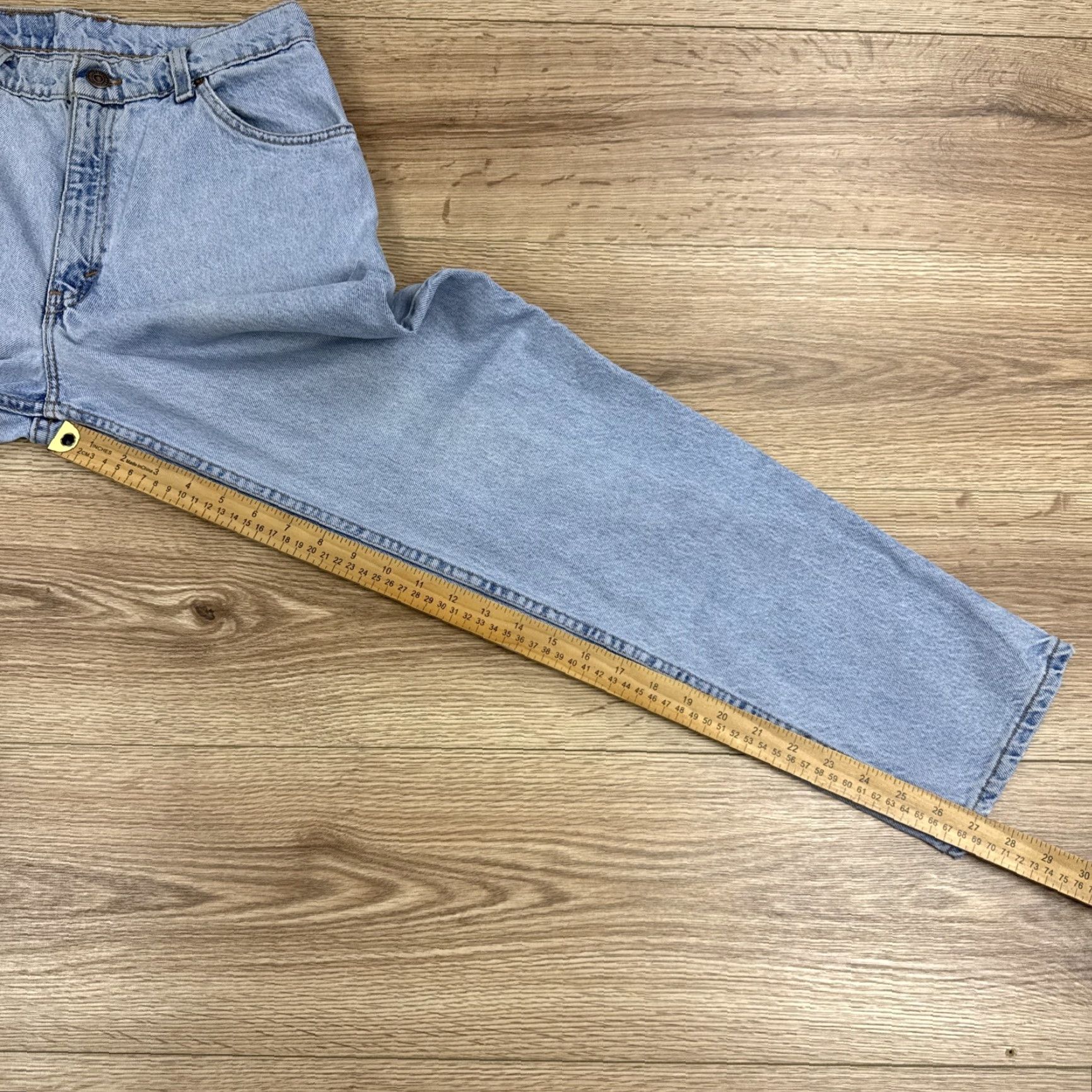 Levi's Levi’s Jeans 950 Women’s Orange Tab Relaxed Fit Tapered Leg 10 Regular Light Wash Blue 27 in Inseam Womens Jeans VyT Size 32" / US 10 / IT 46 - 7 Thumbnail