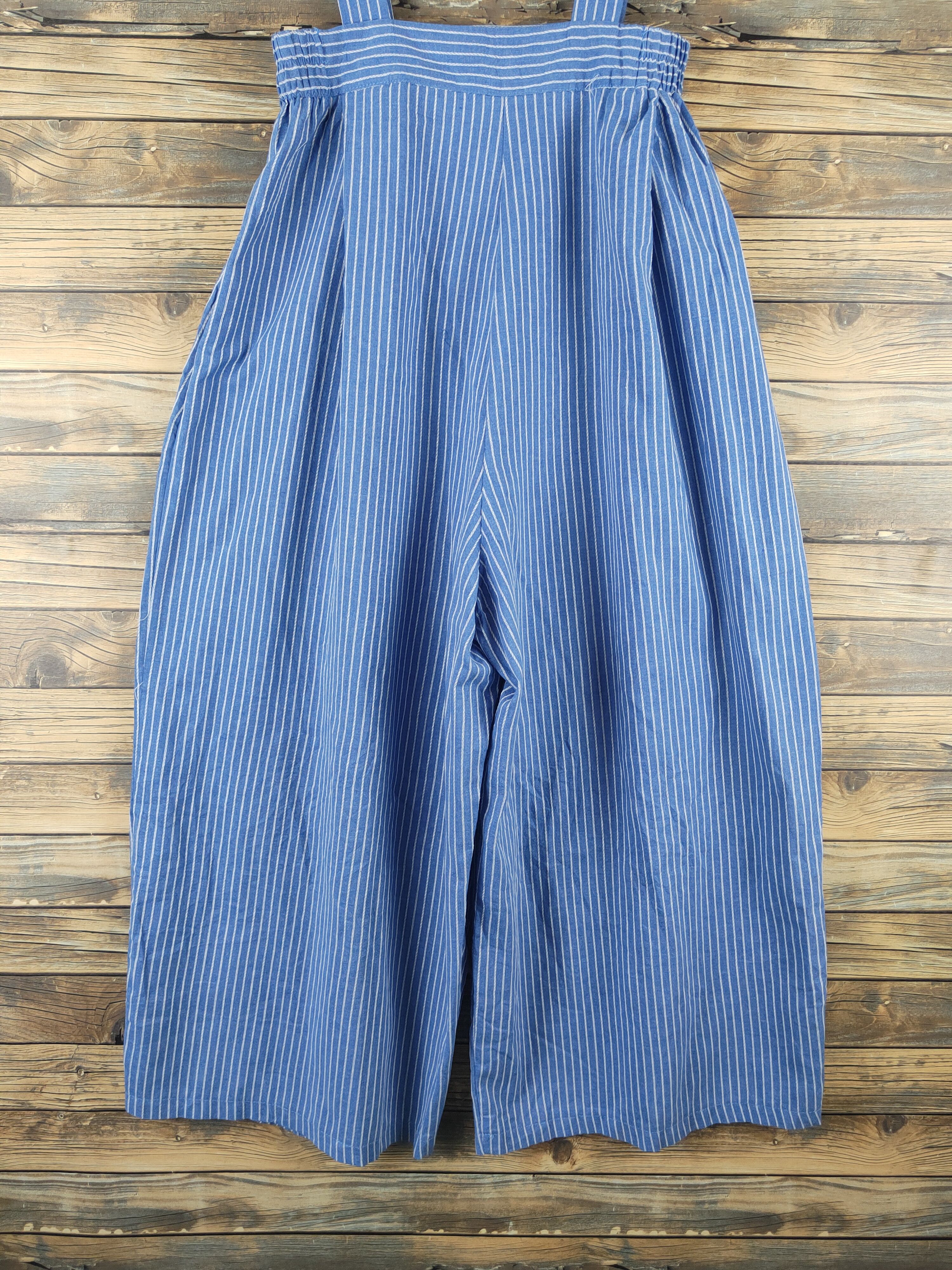 Japanese Brand × Vintage Avant Garde Fashion by F&T Blue Jumpsuits Size 42" / US 20 - 10 Thumbnail