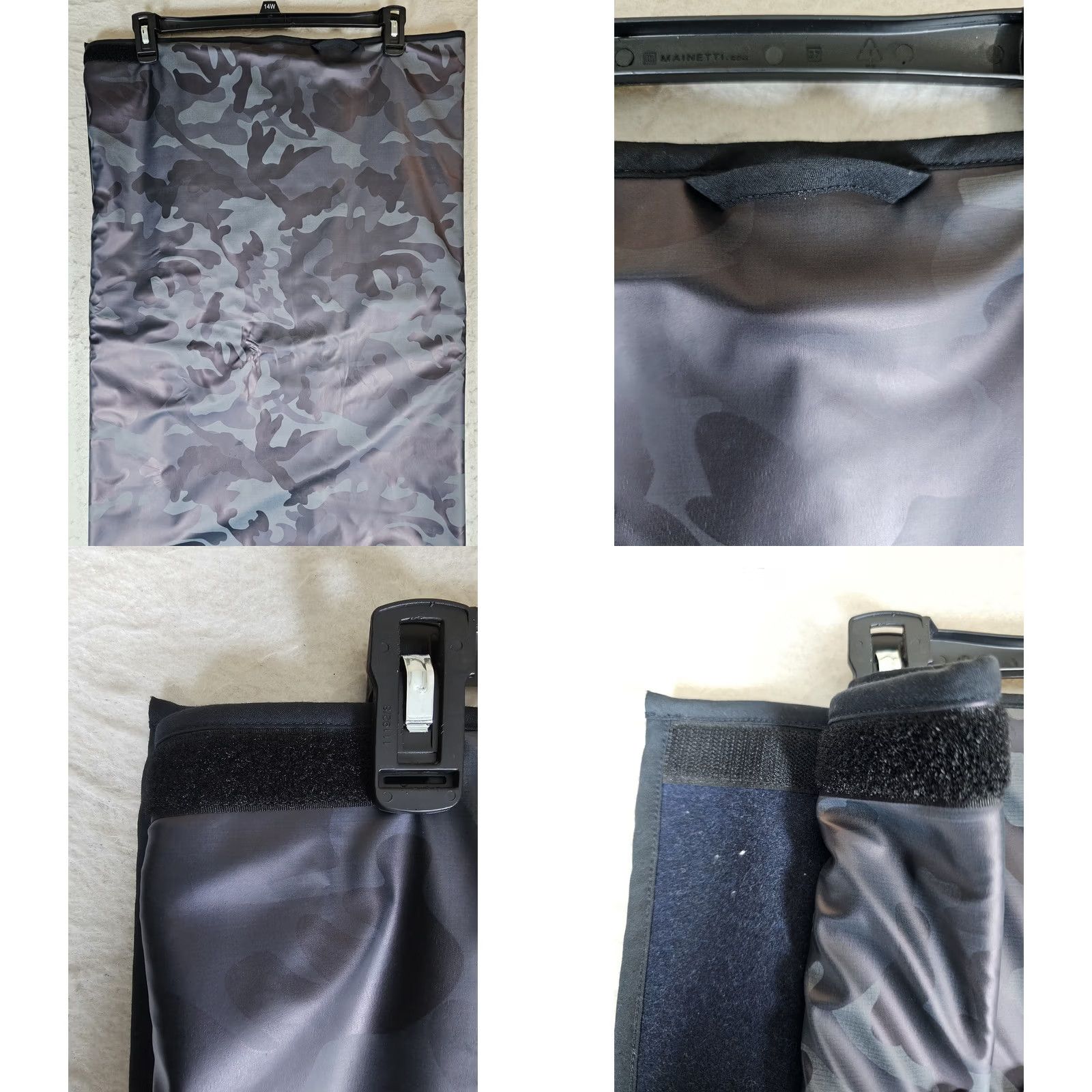 Vintage NorSari The Original Nordic Sari Wrap Wool Lined Wearable Blanket Blue Camo Skirt Midi Wrap Womens NWTs Size 32" / US 10 / IT 46 - 9 Thumbnail