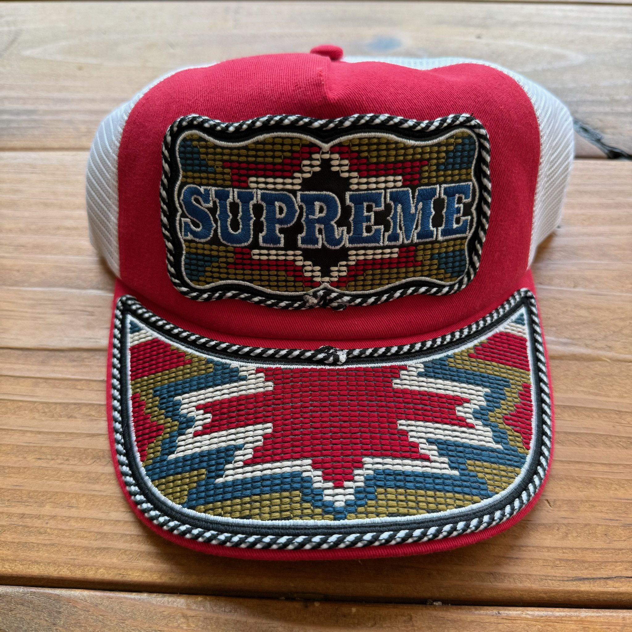 Supreme Supreme Western Embroidered 5 Panel Navy New | Grailed