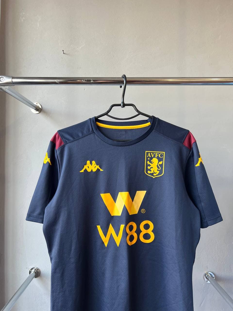 Kappa 2019/20 ASTON VILLA PRE MATCH SOCCER JERSEY FOOTBALL SHIRT Size US XL / EU 56 / 4 - 3 Thumbnail