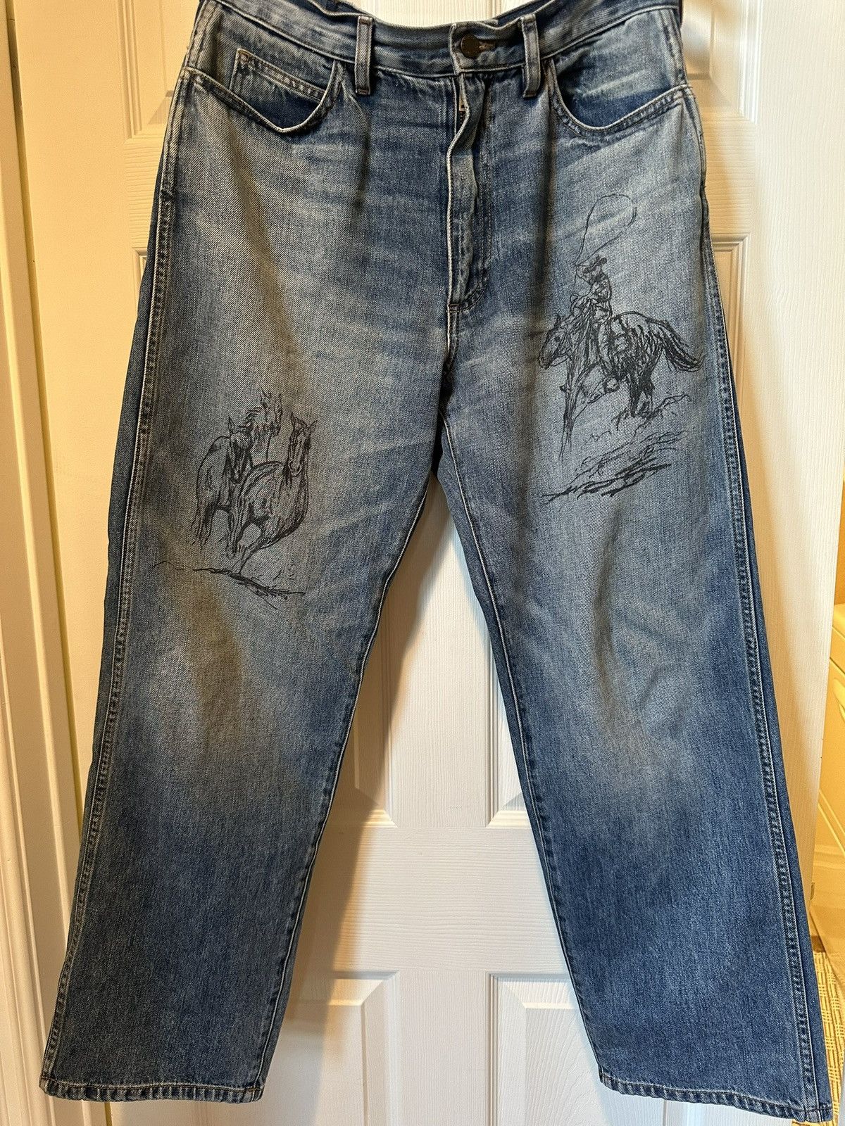 One of These Days One of These Days Straight Leg Jeans | Washed Denim Size US 32 / EU 48 - 1 Thumbnail