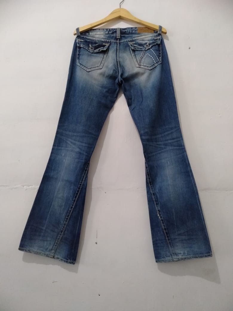 If Six Was Nine × Japanese Brand × Le Grande Bleu (L.G.B.) Denim Buckaaro Distrassed lgb style Size US 31 - 8 Thumbnail