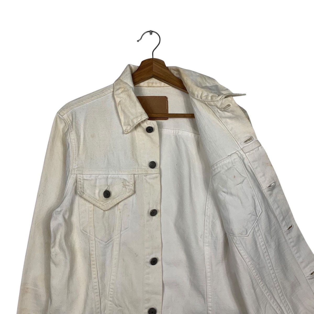 Japanese Brand DOMINGO SPELLBOUND Type 3 White Denim Jacket #2096-C91 Size US M / EU 48-50 / 2 - 10 Thumbnail