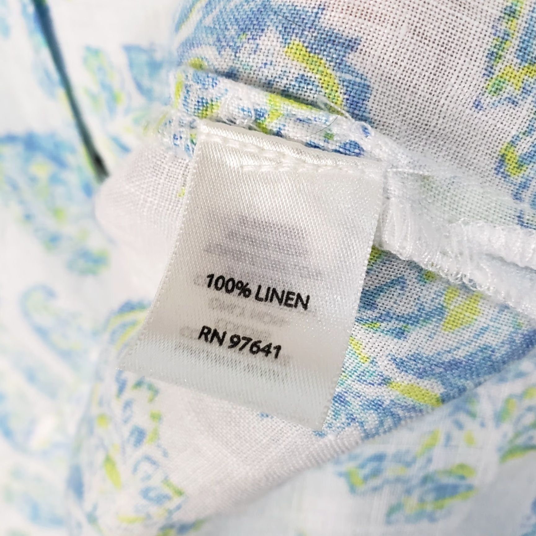 J. Jill J. Jill Love Linen Button-Front Shirt Womens Large White Long Sleeve Shirt Size L / US 10 / IT 46 - 5 Thumbnail