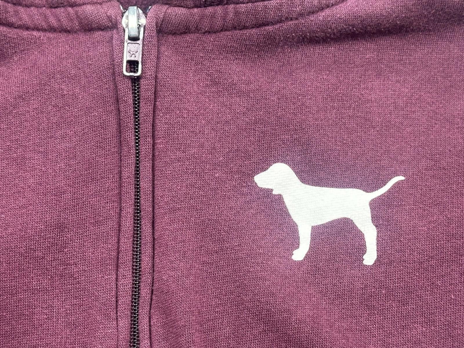 Pink Victorias Secret Pink Full Zip Graphic Hoodie Red Women's M Size M / US 6-8 / IT 42-44 - 7 Thumbnail