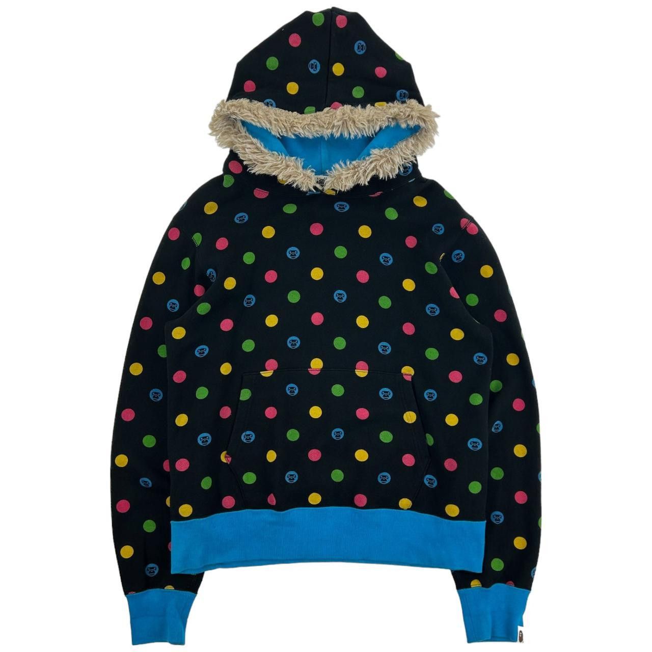 image of Vintage Bape Polka Dot Hoodie Size M, Men's