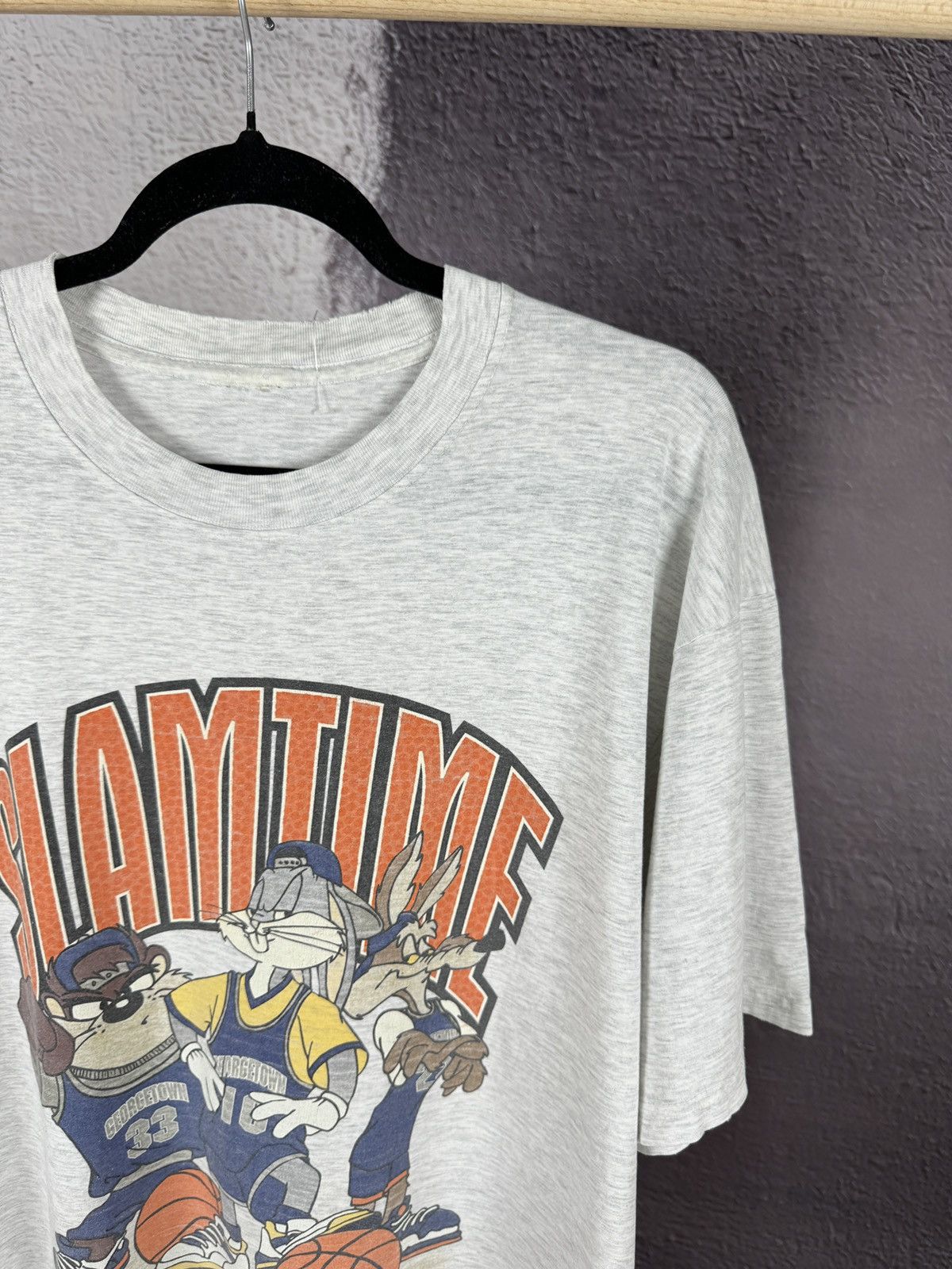 NCAA × Vintage × Warner Bros Vintage 1995 Slamtime Georgetown Hoyas Warner Bros tee shirt Size US L / EU 52-54 / 3 - 4 Thumbnail