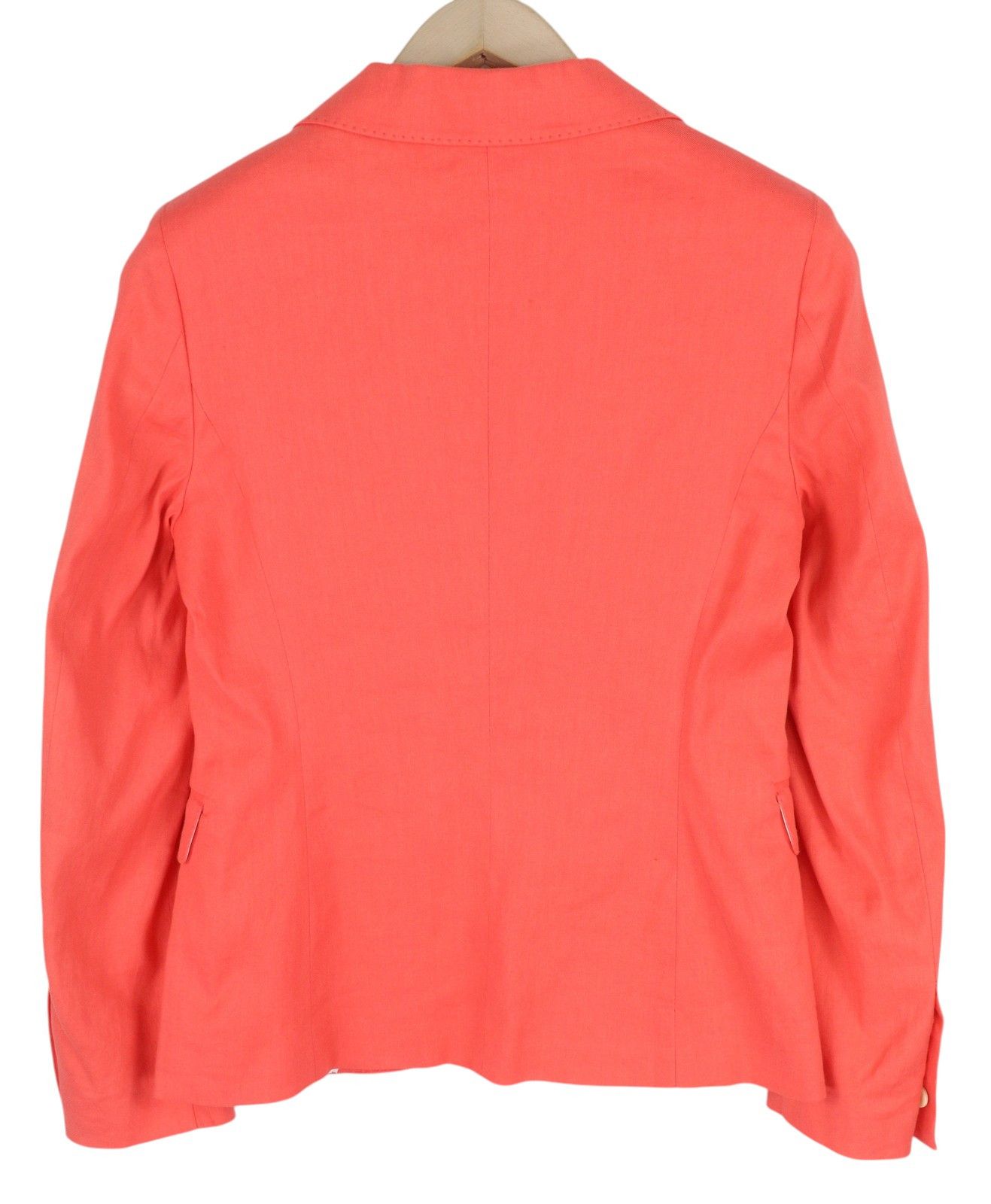 Gant EU34 Coral Linen Blend Notch Lapel Single-Breasted 85175 Size XS / US 0-2 / IT 36-38 - 2 Thumbnail