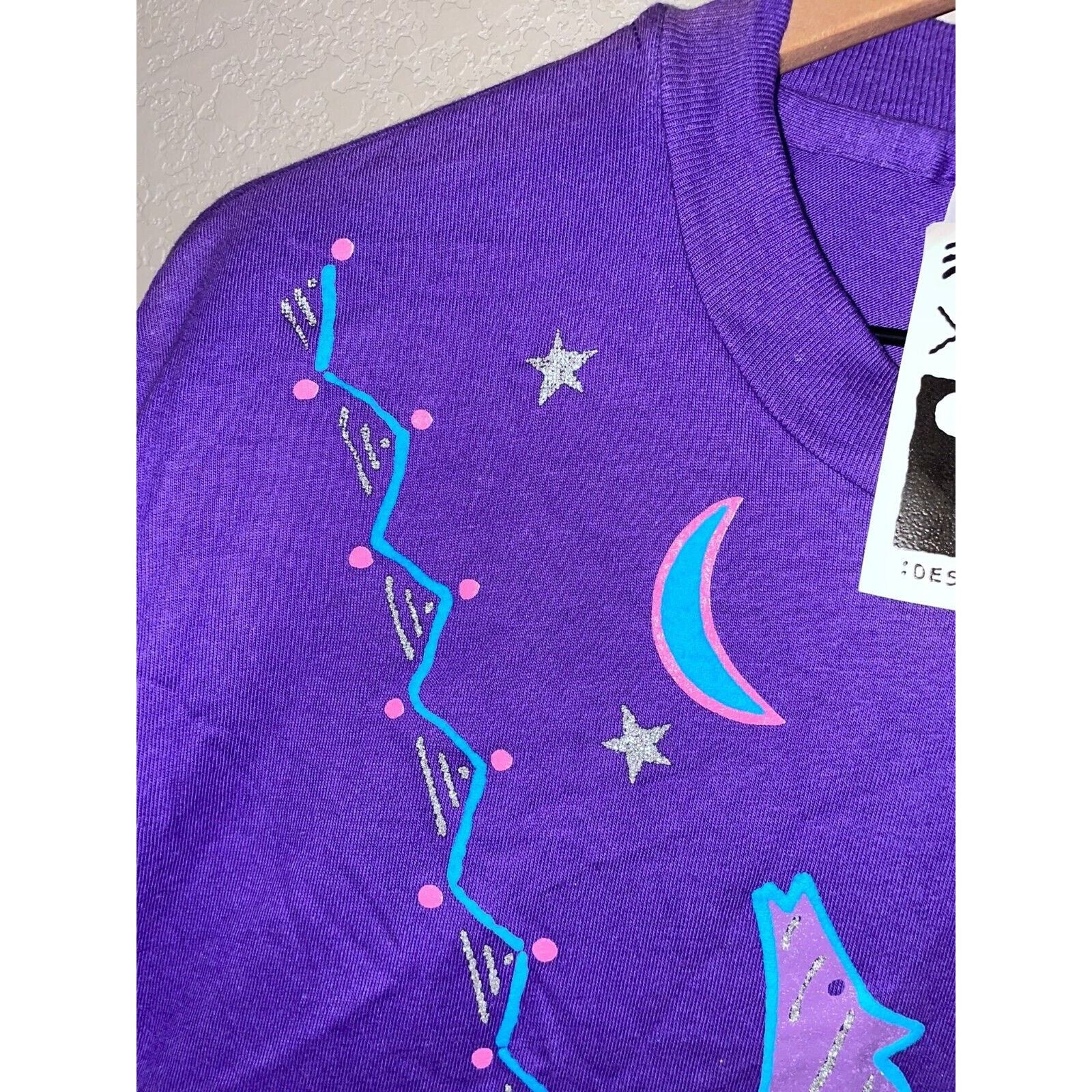 Hanes × Vintage Vintage Coyote Howling Shirt XYZ Art Artwork Tee 80s VTG XL Size US XL / EU 56 / 4 - 5 Thumbnail