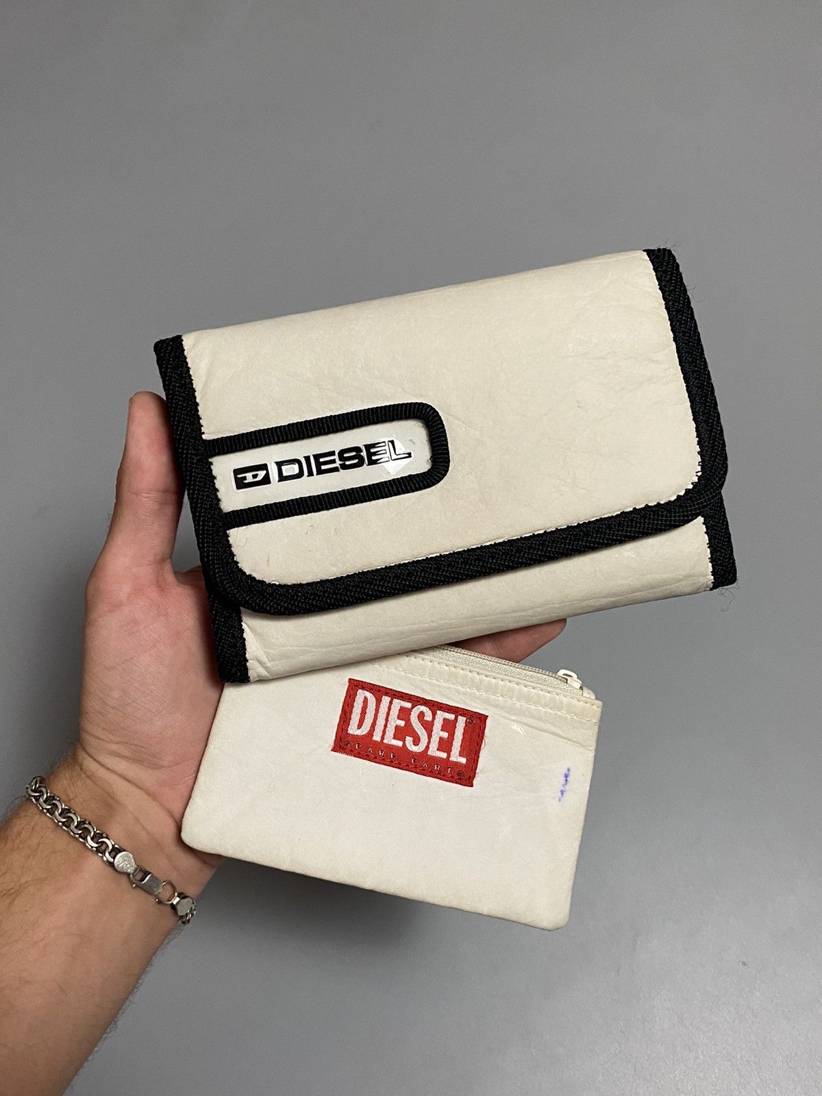 Diesel Diesel 2 in 1 vintage wallet coin holder Size ONE SIZE - 1 Thumbnail