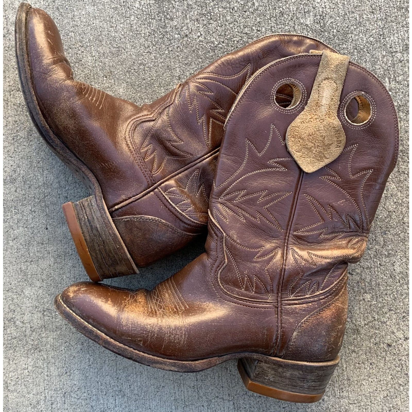 Vintage VINTAGE Alberta Boot Company Canada cowboy boots western cowgirl brown size 6 D Size US 6 / IT 36 - 2 Thumbnail