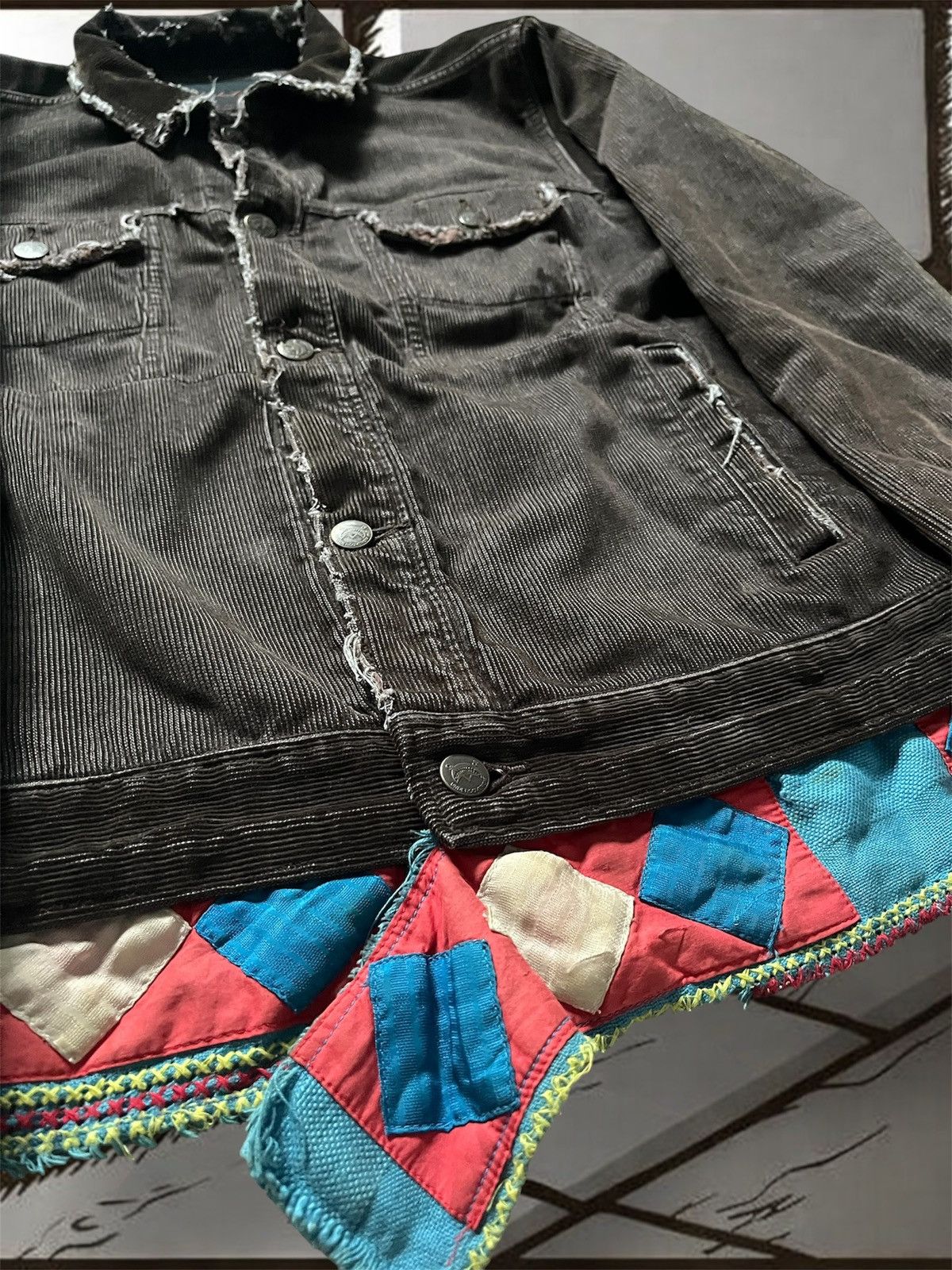 Undercover Undercover SS03 scab corduroy jacket Size US L / EU 52-54 / 3 - 2 Thumbnail