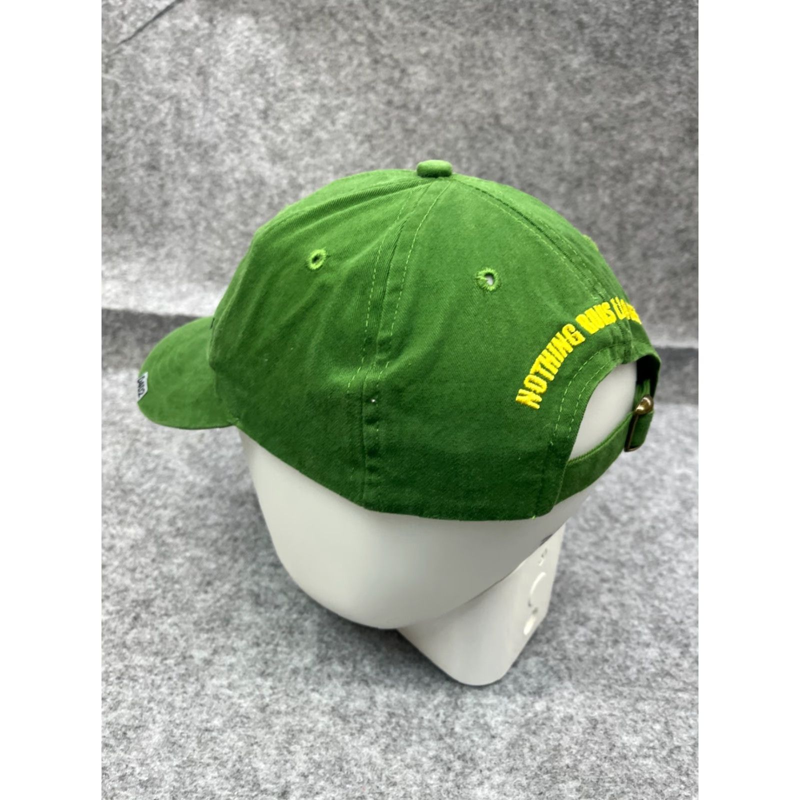 John Deere John Deere Hat Cap Adjustable Green 100% Cotton Adult Mens Baseball Cap Outdoor Agriculture Farm Equipment Twill Cap Size ONE SIZE - 5 Thumbnail