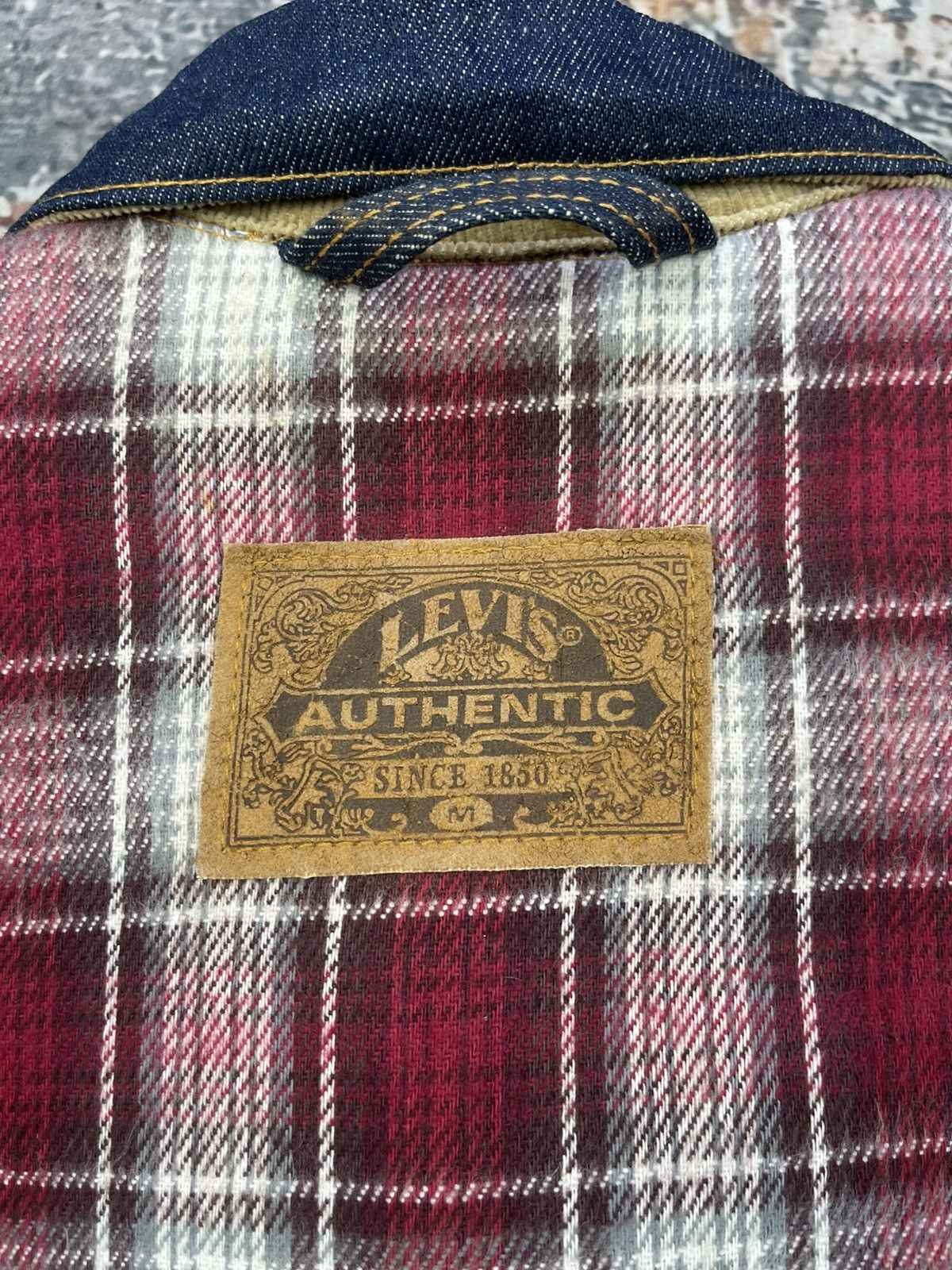 Levi's Vintage Clothing RARE🔥Vtg Levis Sample 1990 Reversible Denim Vest Jacket Size US M / EU 48-50 / 2 - 16 Thumbnail
