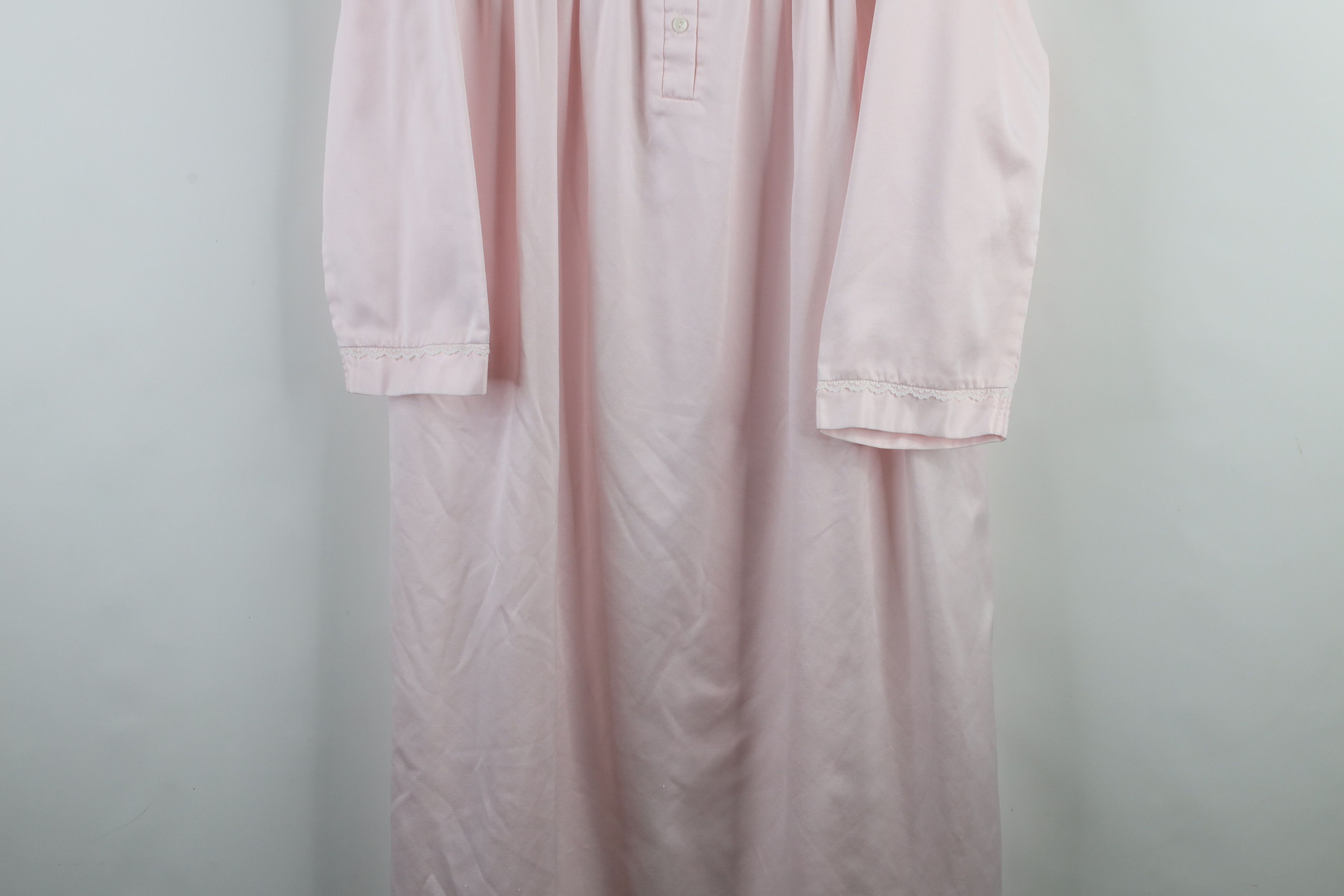 Vintage Vintage 90s Miss Elaine Ruffled Long Sleeve Night Gown Shirt Size M / US 6-8 / IT 42-44 - 3 Thumbnail