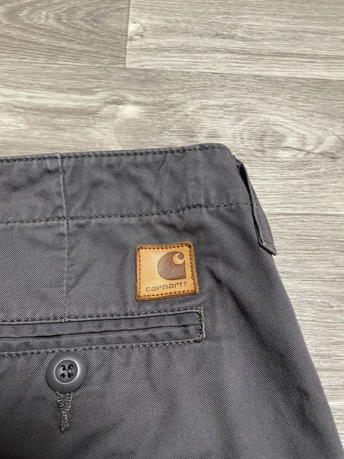 Carhartt Vintage Carhartt Gray Club Pants Leather Logo 32/32 Size US 32 / EU 48 - 14 Thumbnail