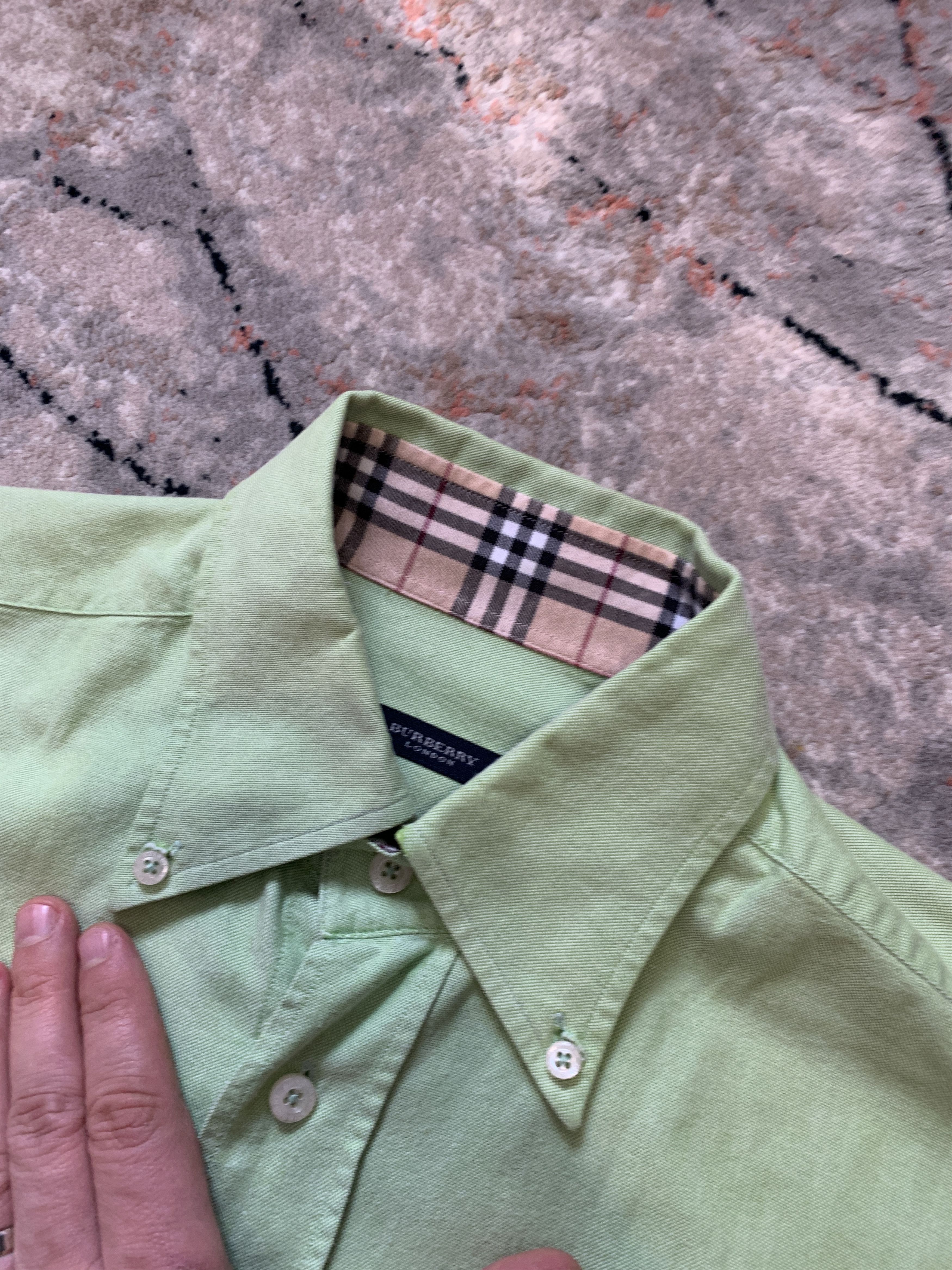 Burberry × Vintage Vintage Burberry London Shirt Size US XL / EU 56 / 4 - 2 Thumbnail