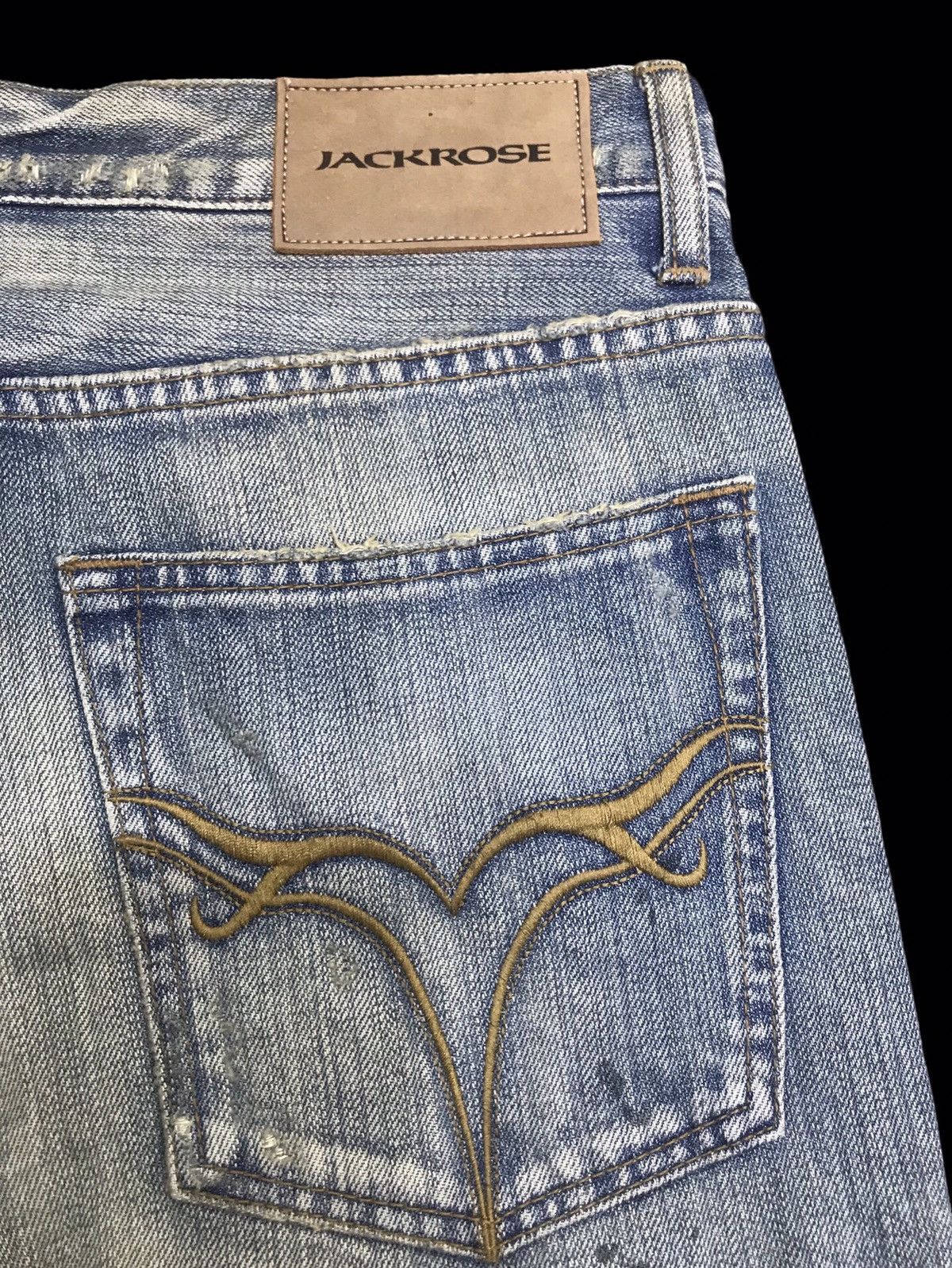 Japanese Brand 💥FLARE💥JackRose Japan Sick Distressed Patchwork Denim F137 Size US 32 / EU 48 - 17 Thumbnail