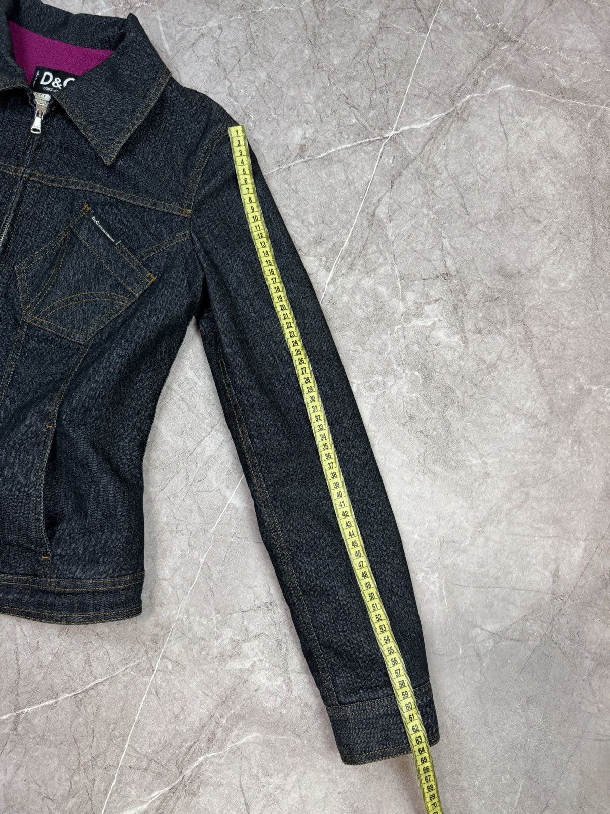 Dolce & Gabbana Dolce & Gabbana Blue Denim Butterfly Jeans Jacket Size S / US 4 / IT 40 - 25 Thumbnail