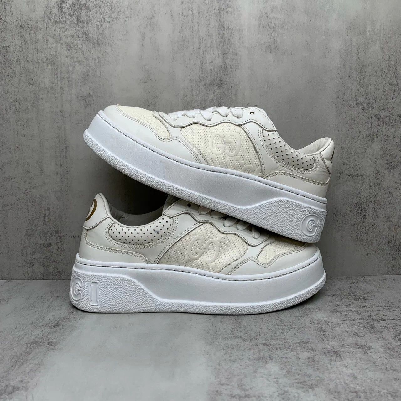 Gucci Gucci White 'Cookie' Sneakers EU35.5 95New JZ1369 Size US 4.5 / IT 34.5 - 2 Thumbnail