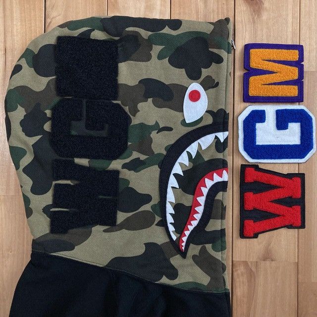 Bape BAPE 1st camo black shark full zip hoodie a bathing ape NIGO Size US L / EU 52-54 / 3 - 6 Thumbnail