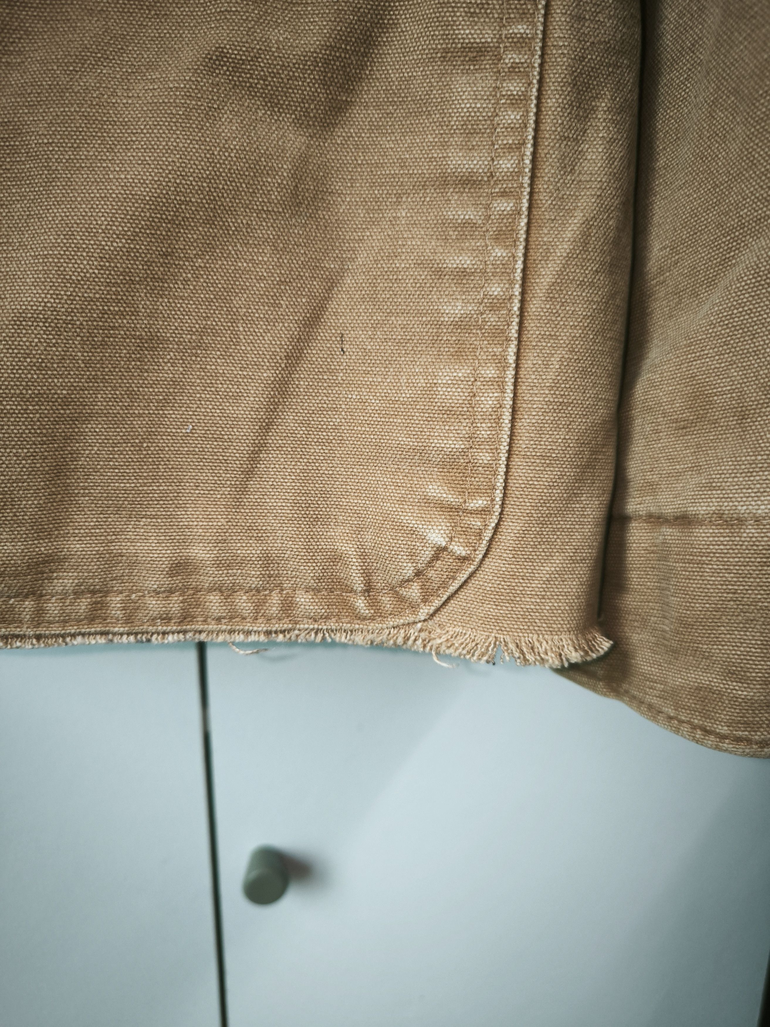 Carhartt 90s Distressed Cropped Barn Blanket Chore Jacket Size US S / EU 44-46 / 1 - 17 Thumbnail