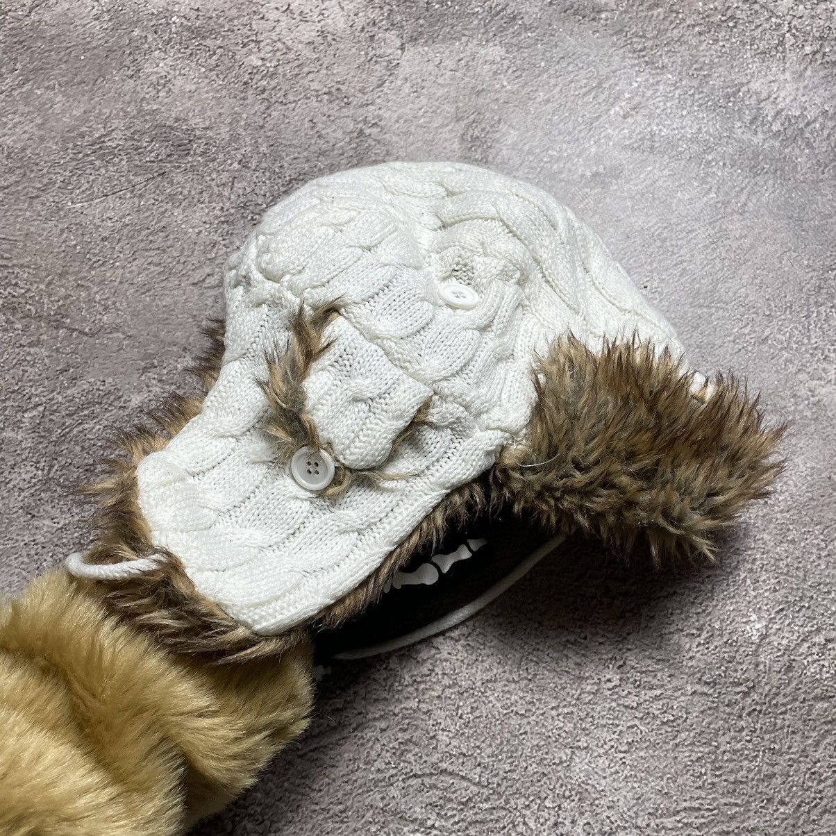 Vintage Vintage 90s Mohair Fuzzy Ushanka Beanie Alt Grunge Wool OS Size ONE SIZE - 4 Thumbnail