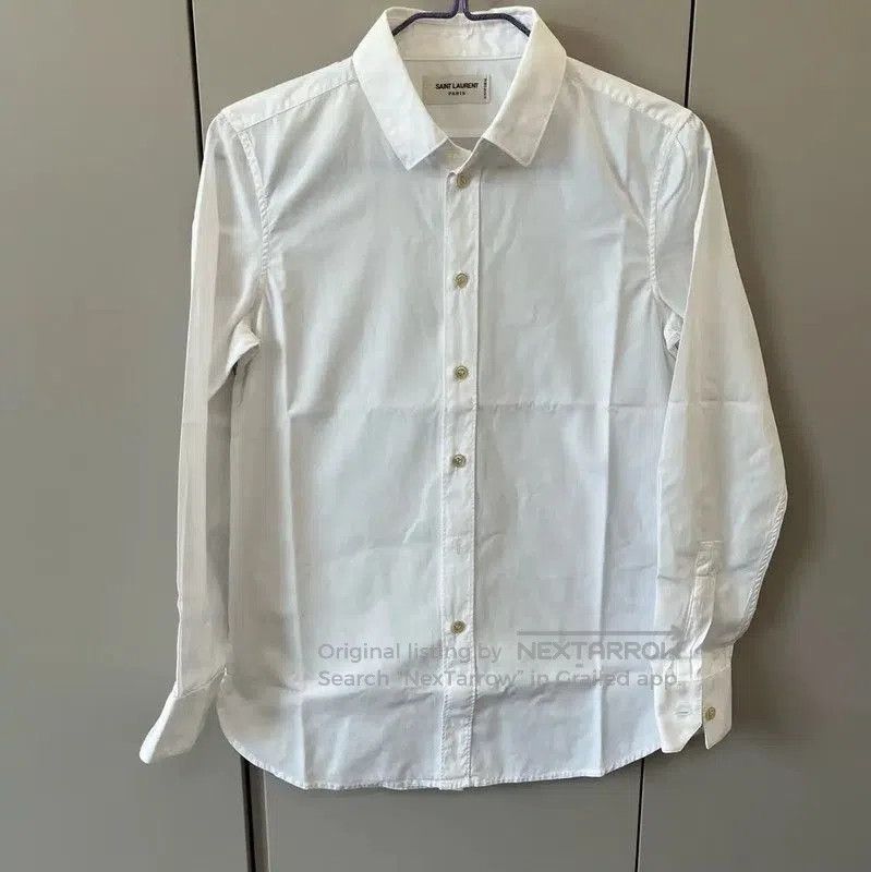 Yves Saint Laurent Saint Laurent White Cotton Women's Shirt . Size XXS / US 00 / IT 34 - 1 Thumbnail