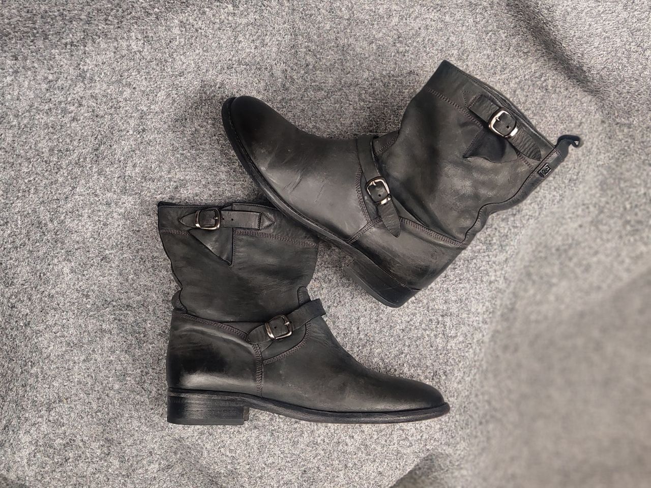 Belstaff Belstaff Endurance motorcycle Ankle Black Leather Logo Boots Size US 10 / IT 40 - 2 Thumbnail