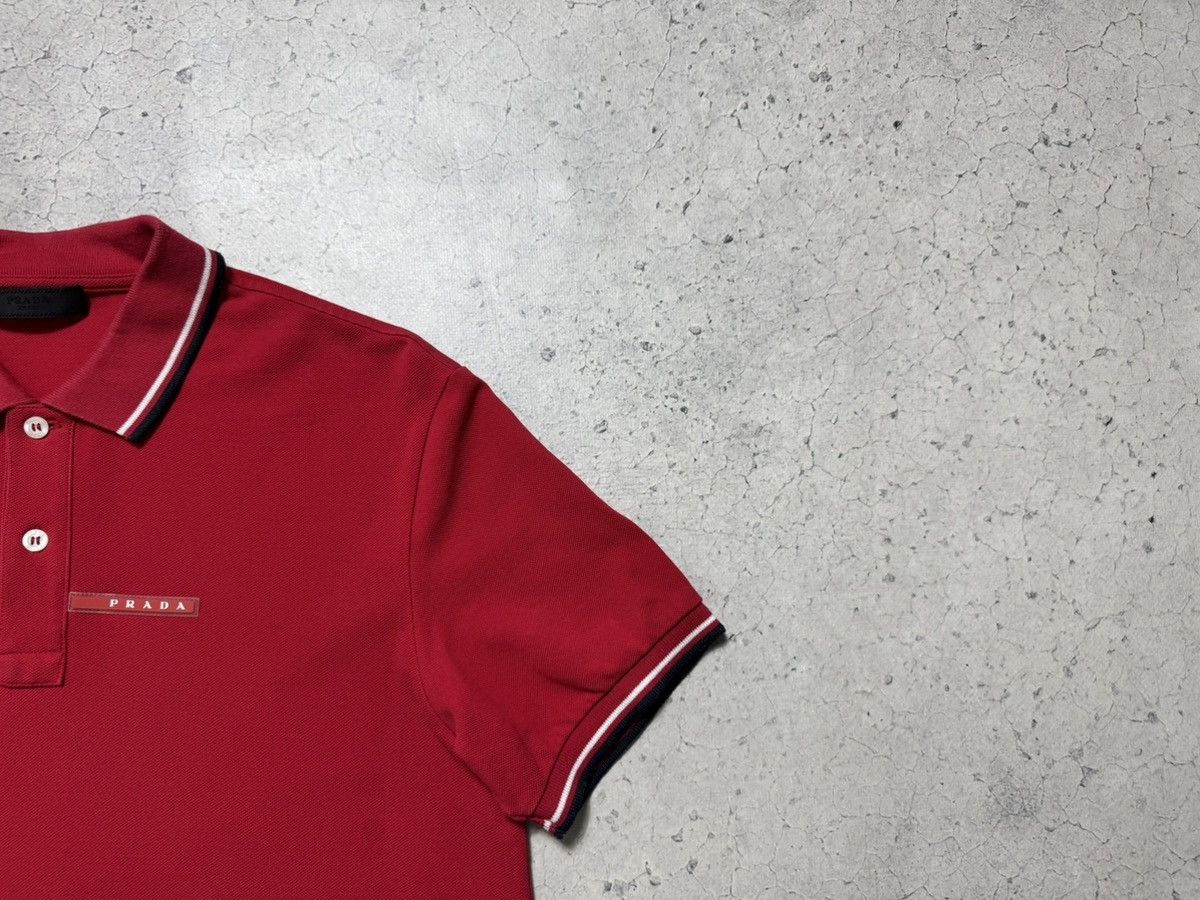 Prada Prada Red Tab Luxury Polo Shirt Size L Size US L / EU 52-54 / 3 - 2 Thumbnail
