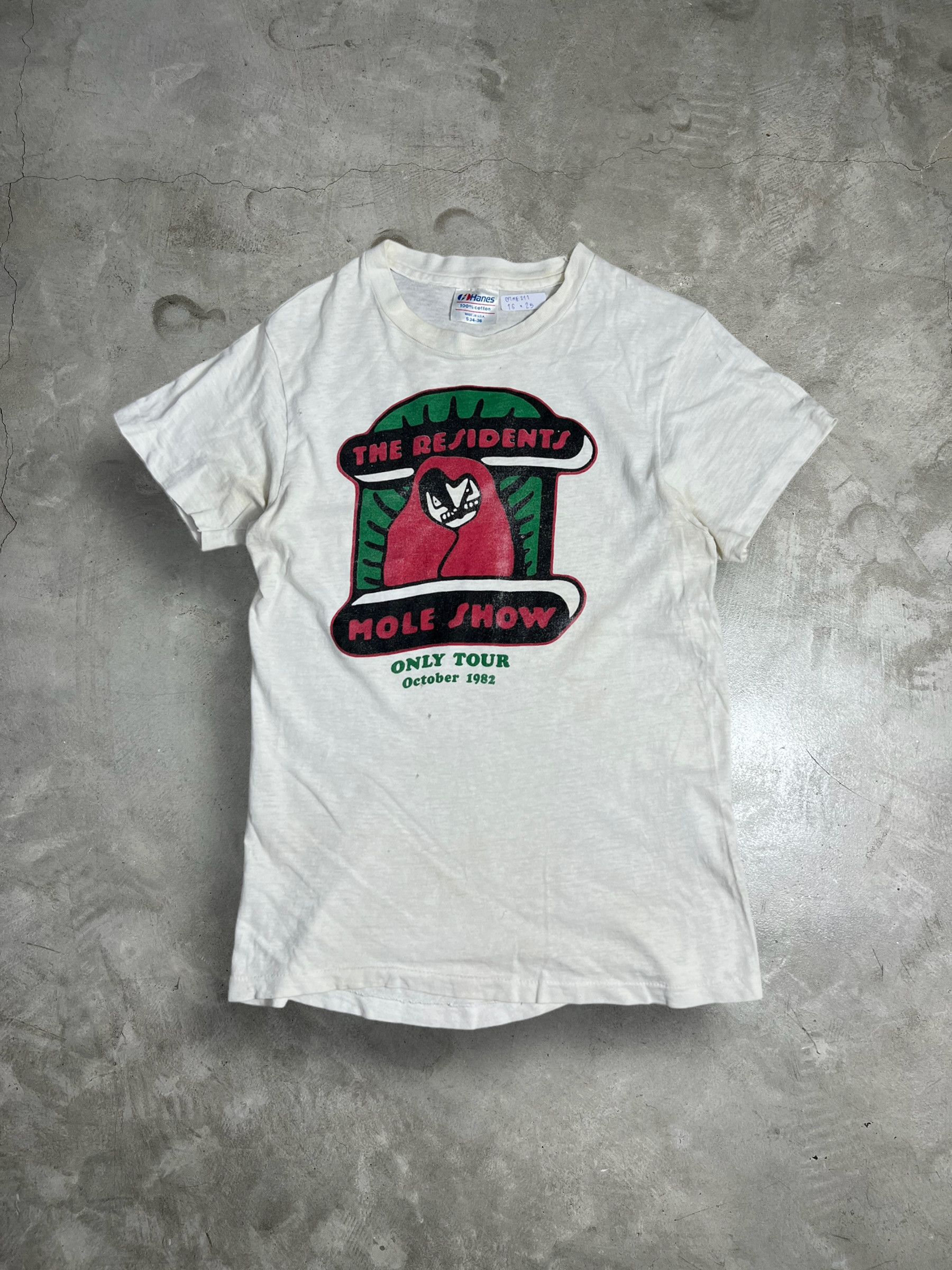 Band Tees Vintage 80s The Residents Mole Show Band Tee (S) GTME211 Size US S / EU 44-46 / 1 - 1 Thumbnail