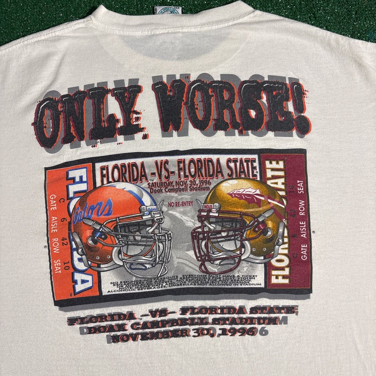 Vintage Vintage Florida vs Florida St Gameday White Graphic Tee XXL Size US XXL / EU 58 / 5 - 6 Thumbnail