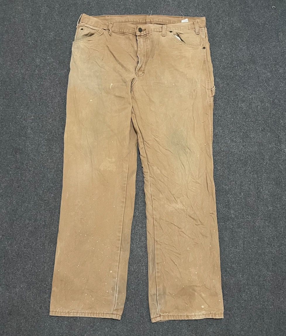 Dickies × Vintage Vintage Dickies Workwear Carpenter Pant Faded Brown Size US 38 / EU 54 - 6 Thumbnail