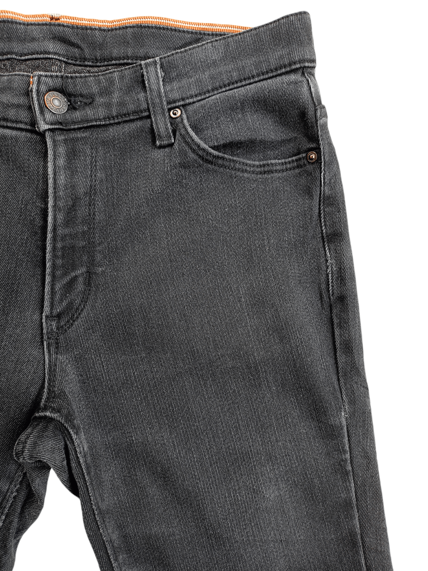Edwin × Vintage EDWIN Black Women's Vintage Streetwear Denim Size 31" - 4 Thumbnail