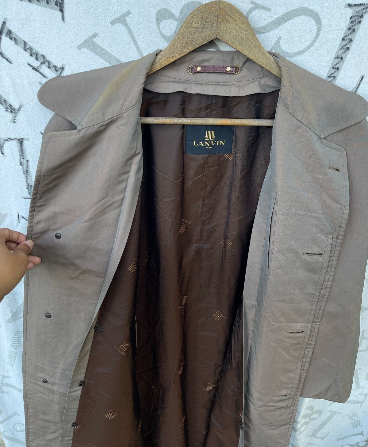 Lanvin 🔥Vintage Lanvin Paris Single Breasted Coat/Jacket Size US M / EU 48-50 / 2 - 8 Thumbnail