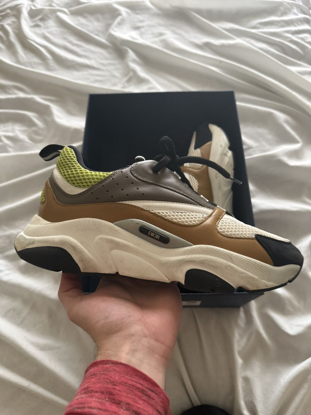Dior Dior B22 Ebony Camel Green Size US 10 / EU 43 - 2 Thumbnail