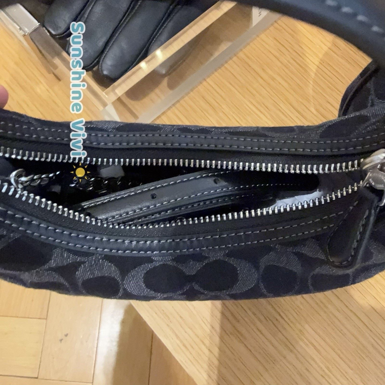 Coach NWT Coach Carmen Mini Crossbody Bag CCZ47 denim/Silver/Black Size ONE SIZE - 4 Thumbnail